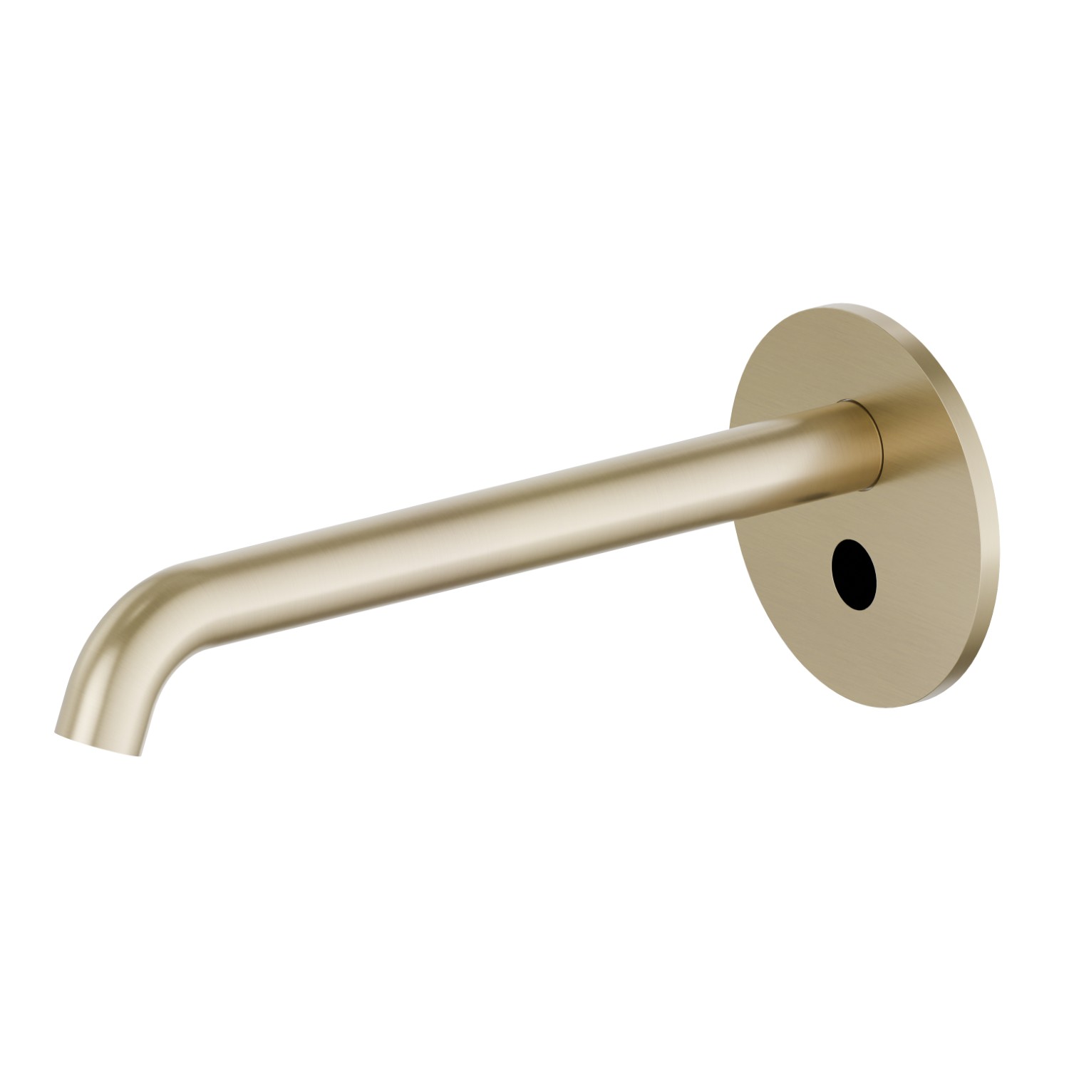 Wall mounted basin spout. With stop valves to regulate flow and temperature - finish PVD Brushed Pale Gold