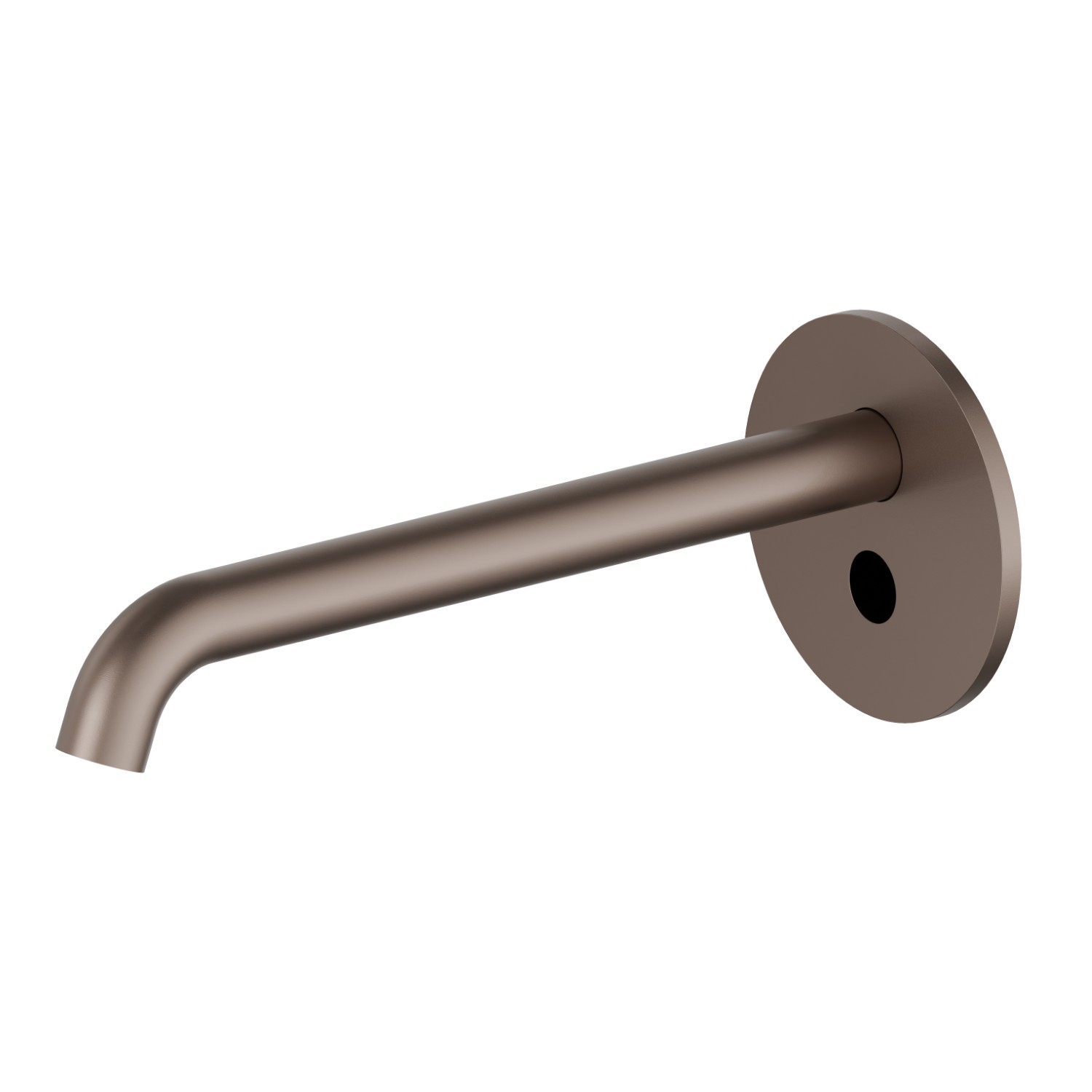 Wall mounted basin spout. With stop valves to regulate flow and temperature - finish Copper Glossy