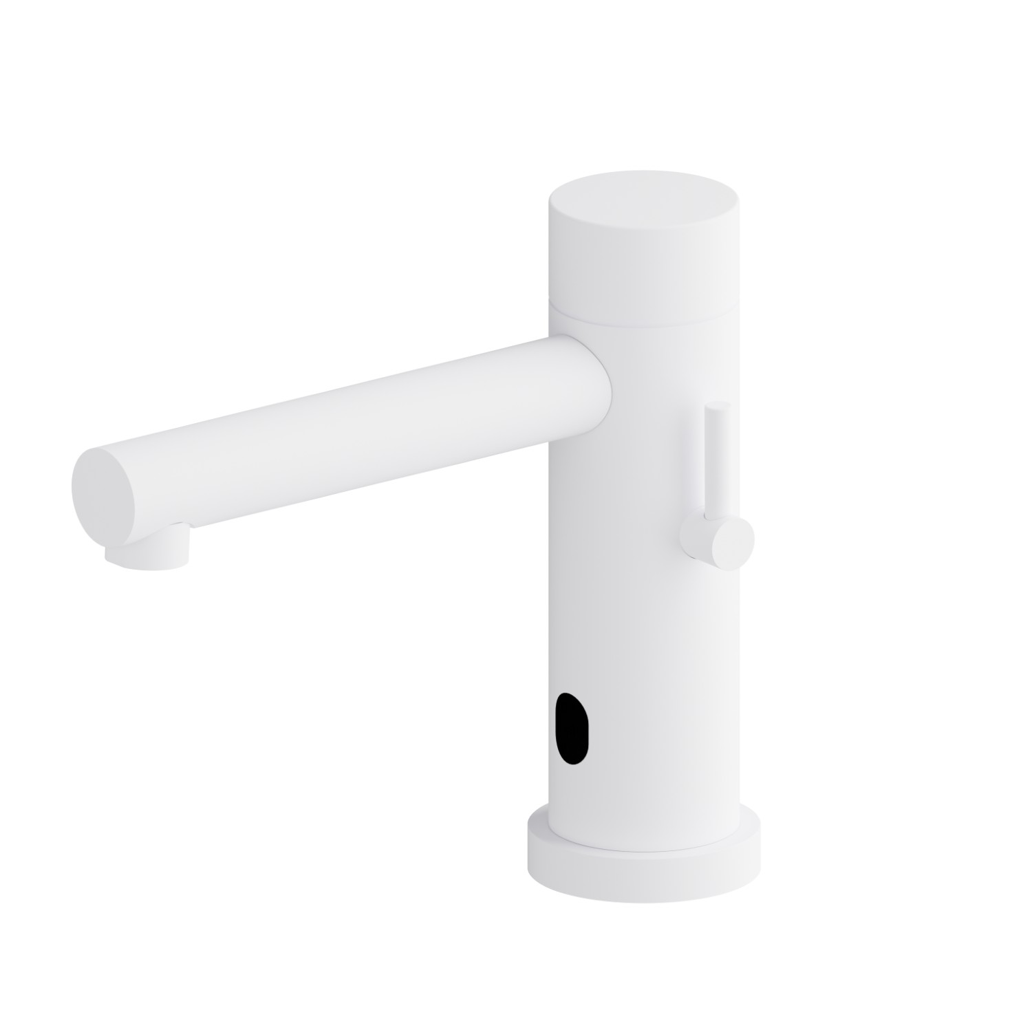 Robinet de lavabo dont les réglages (débit/ température) se programment avec des robinets d’arrêts inclus - finition Matt White