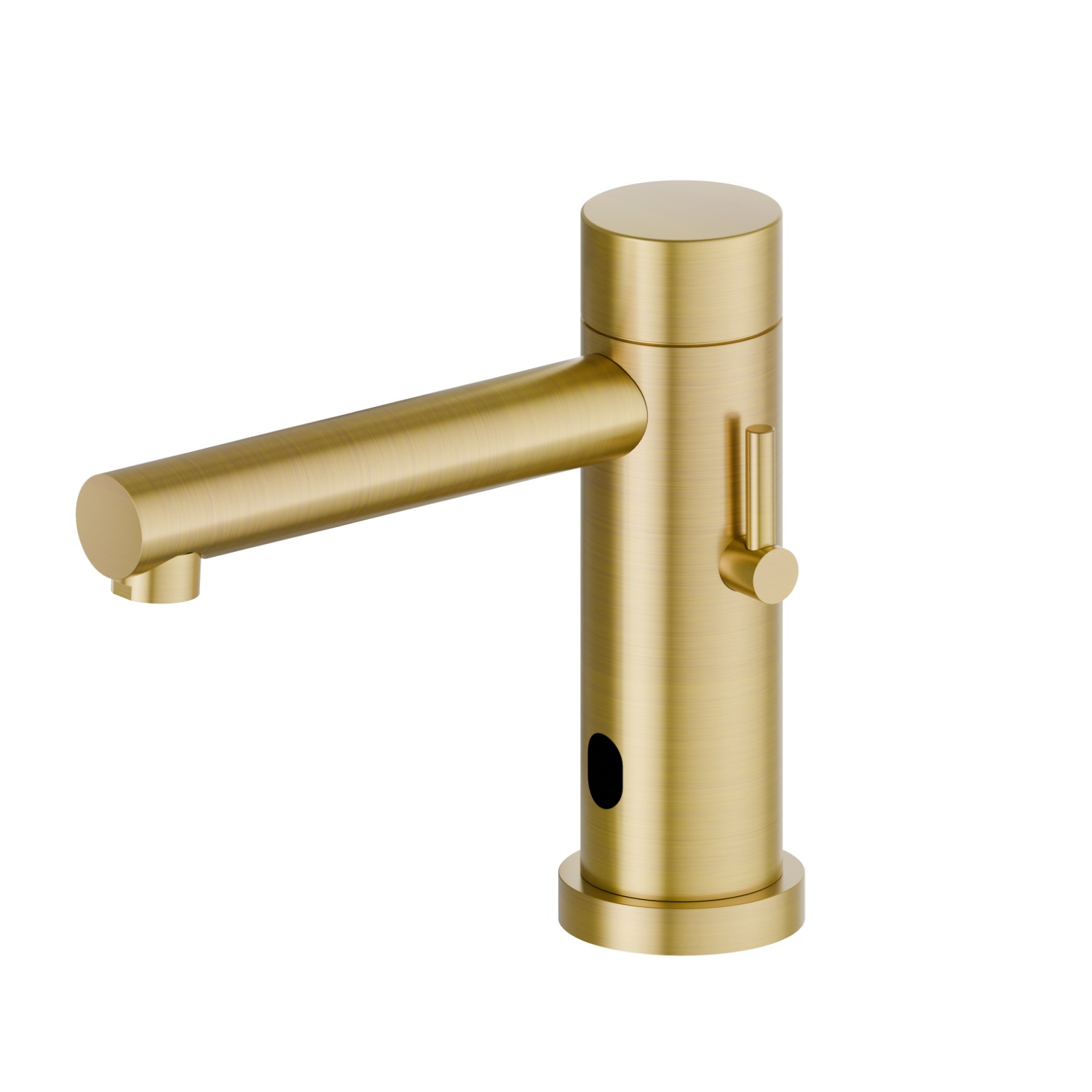 Washbasin tap with manually-adjustable mixing device by stop valves included - finish PVD Brushed Gold
