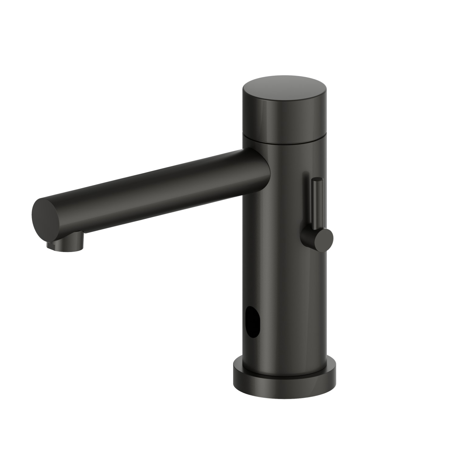 Rubinetto erogatore per lavabo a miscelazione regolabile manualmente tramite rubinetti d’arresto inclusi - finitura Carbon Satin