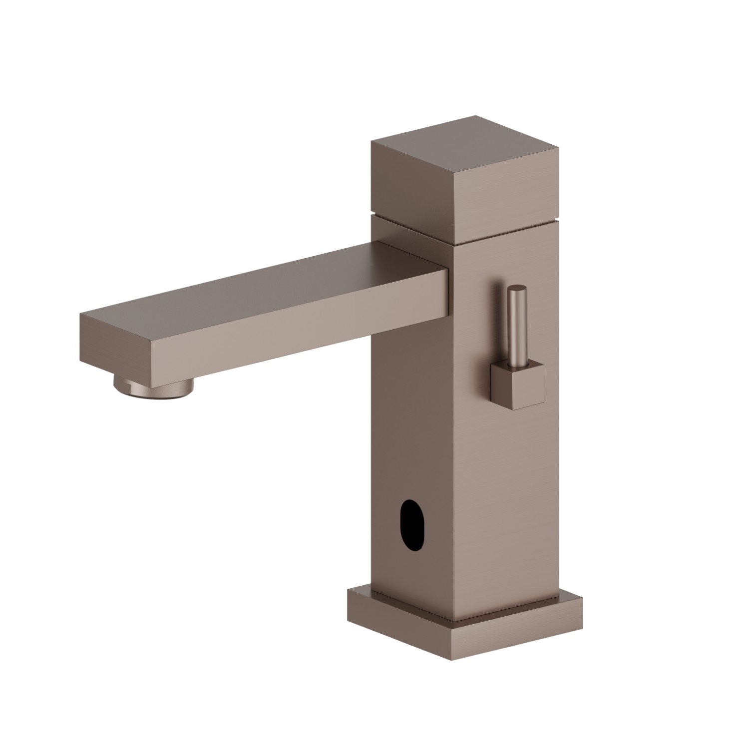 Washbasin tap with manually-adjustable mixing device by stop valves included - finish Copper Glossy