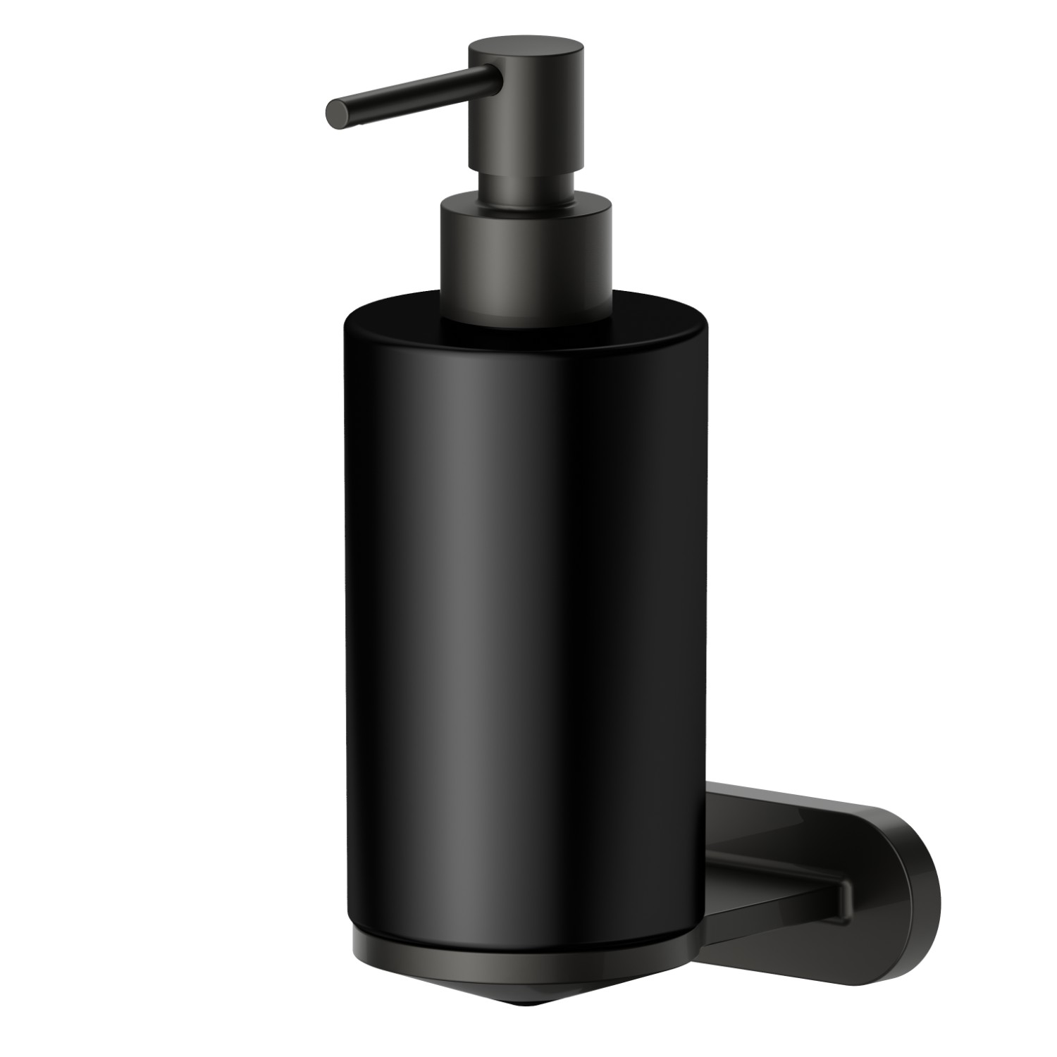 Wall-mounted soap dispenser. Black ceramic - finish Carbon Satin