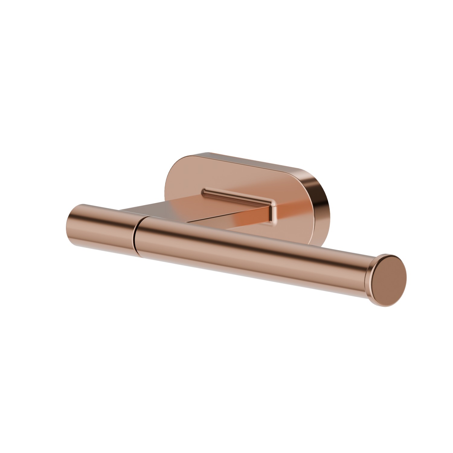 Porta rotolo a muro versione destra - finitura PVD Copper Bronze