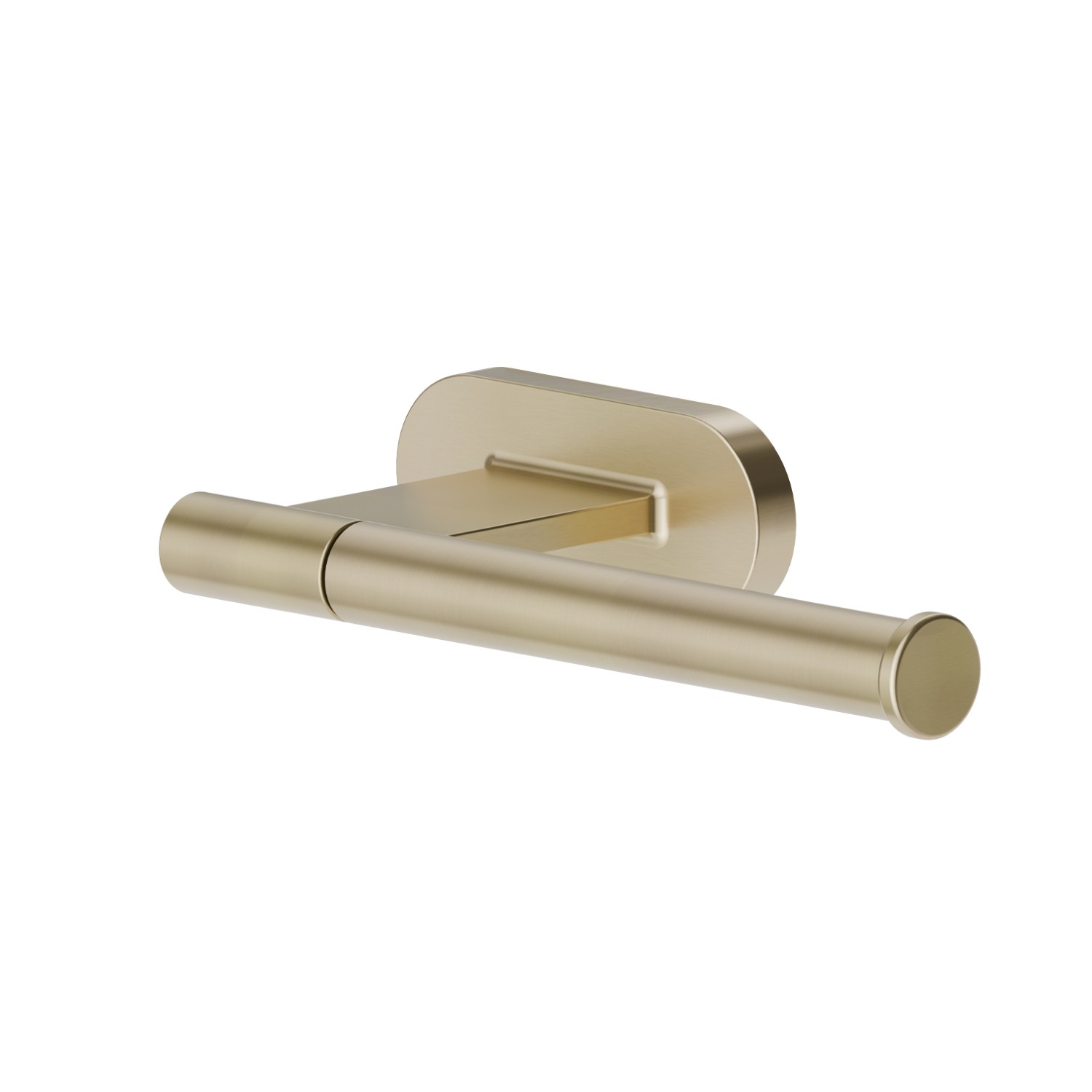 Right-side wall-mounted paper holder - finish PVD Brushed Pale Gold