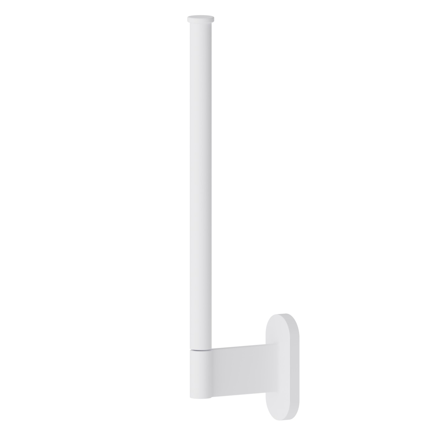 Porte-papier mural version double verticale - finition Matt White