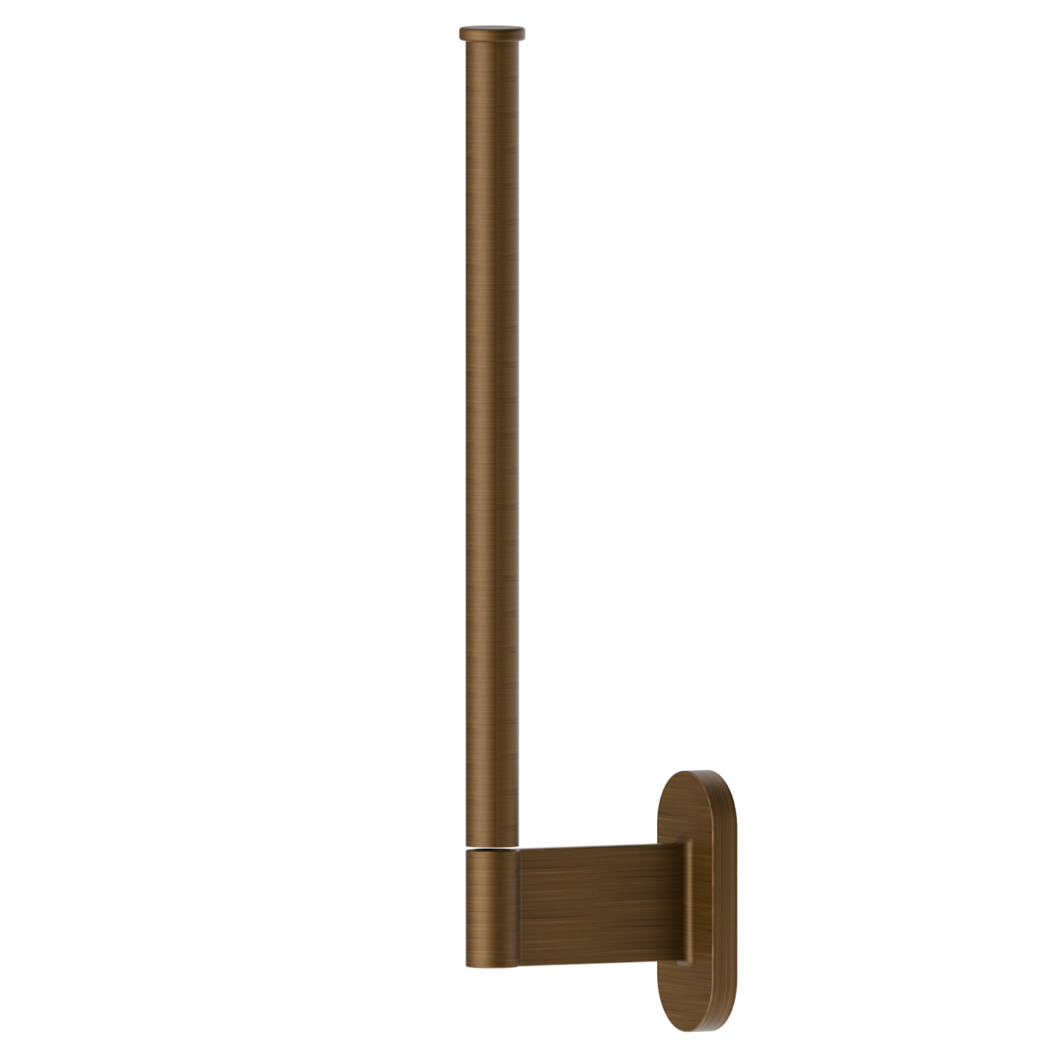 Wall-mounted paper holder, vertical double version - finish Groove Bronze