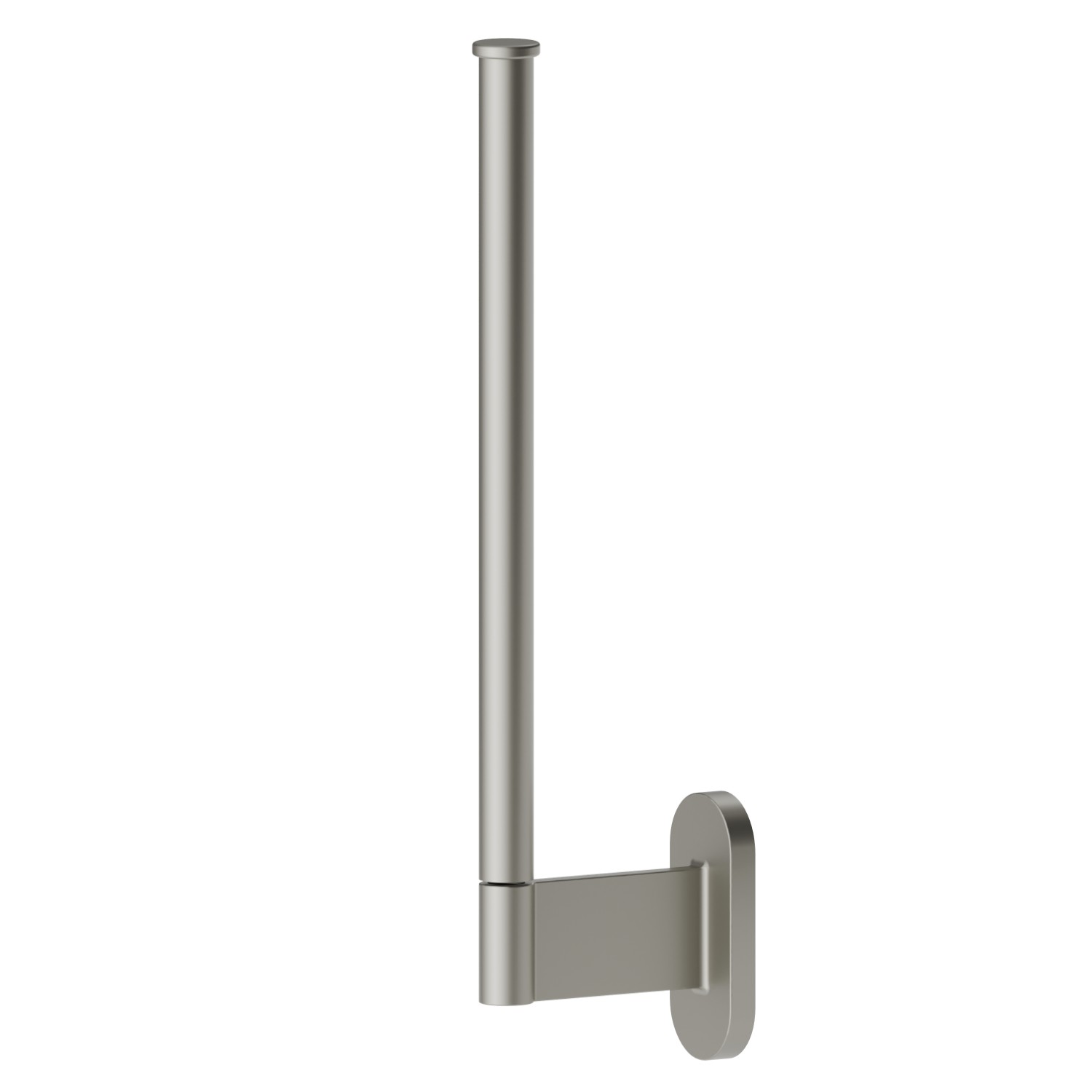 Wall-mounted paper holder, vertical double version - finish Titanium Satin