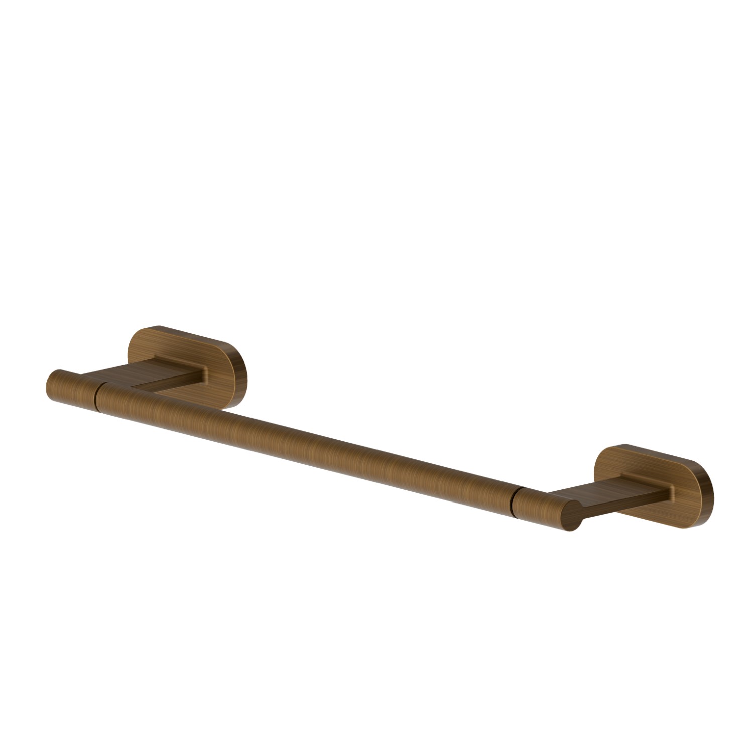 Short towel rail, 30 cm - finish Groove Bronze