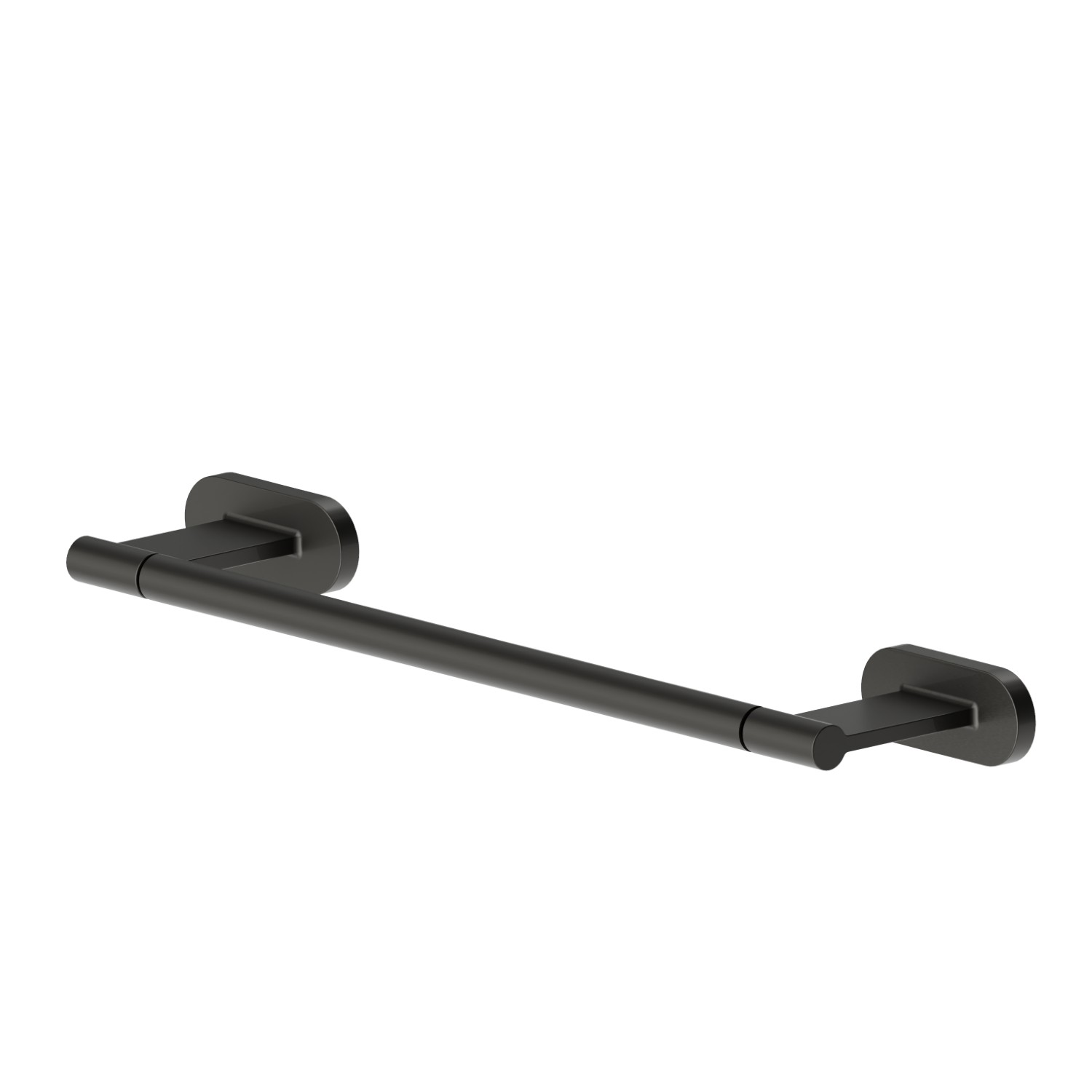 Porta salvietta corto, 30 cm - finitura Carbon Satin
