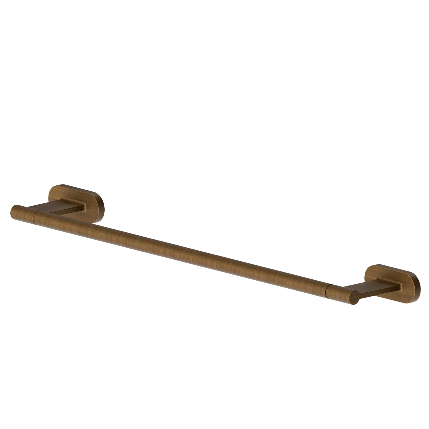 Medium towel rail, 45 cm - finish Groove Bronze