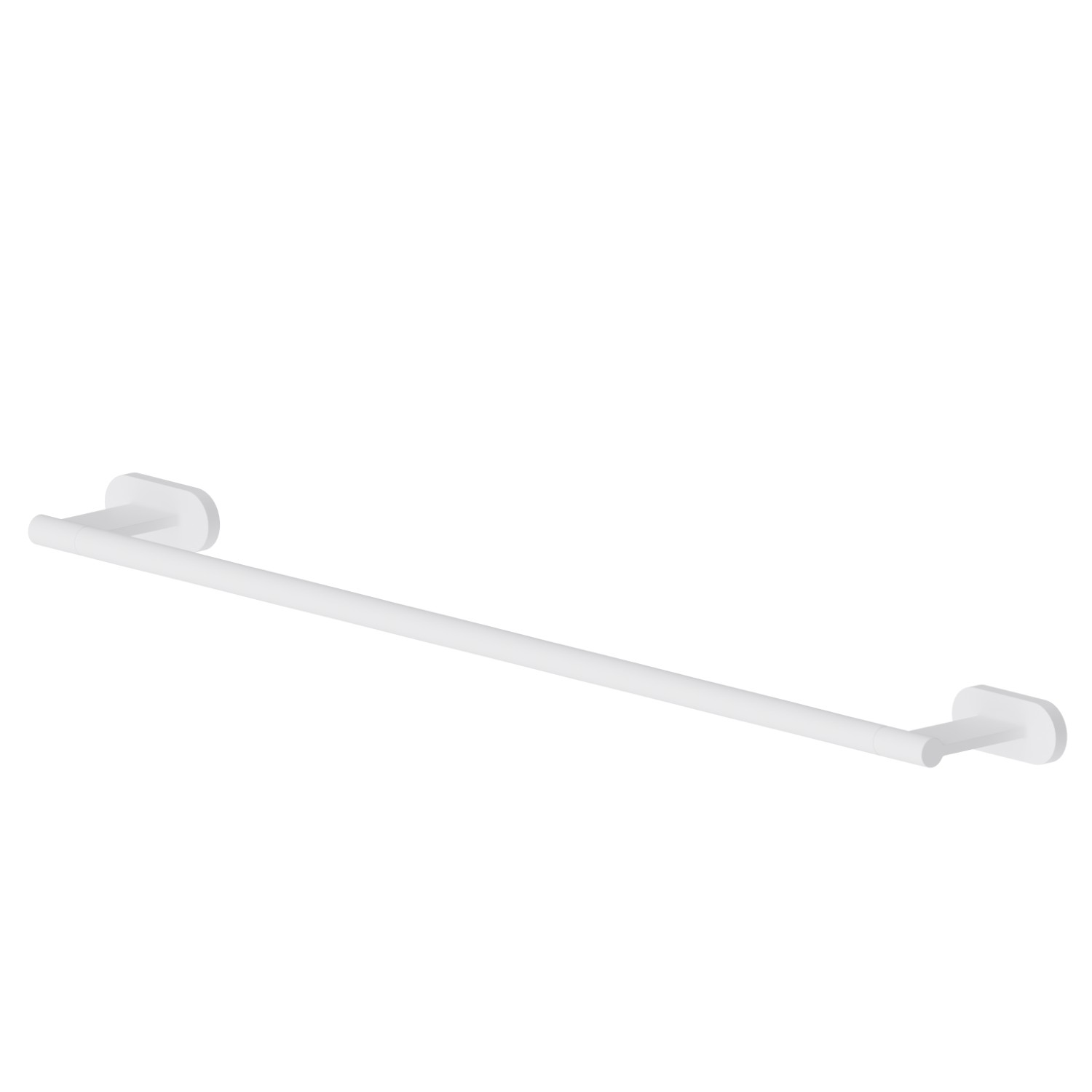 Long towel rail, 60 cm - finish Matt White