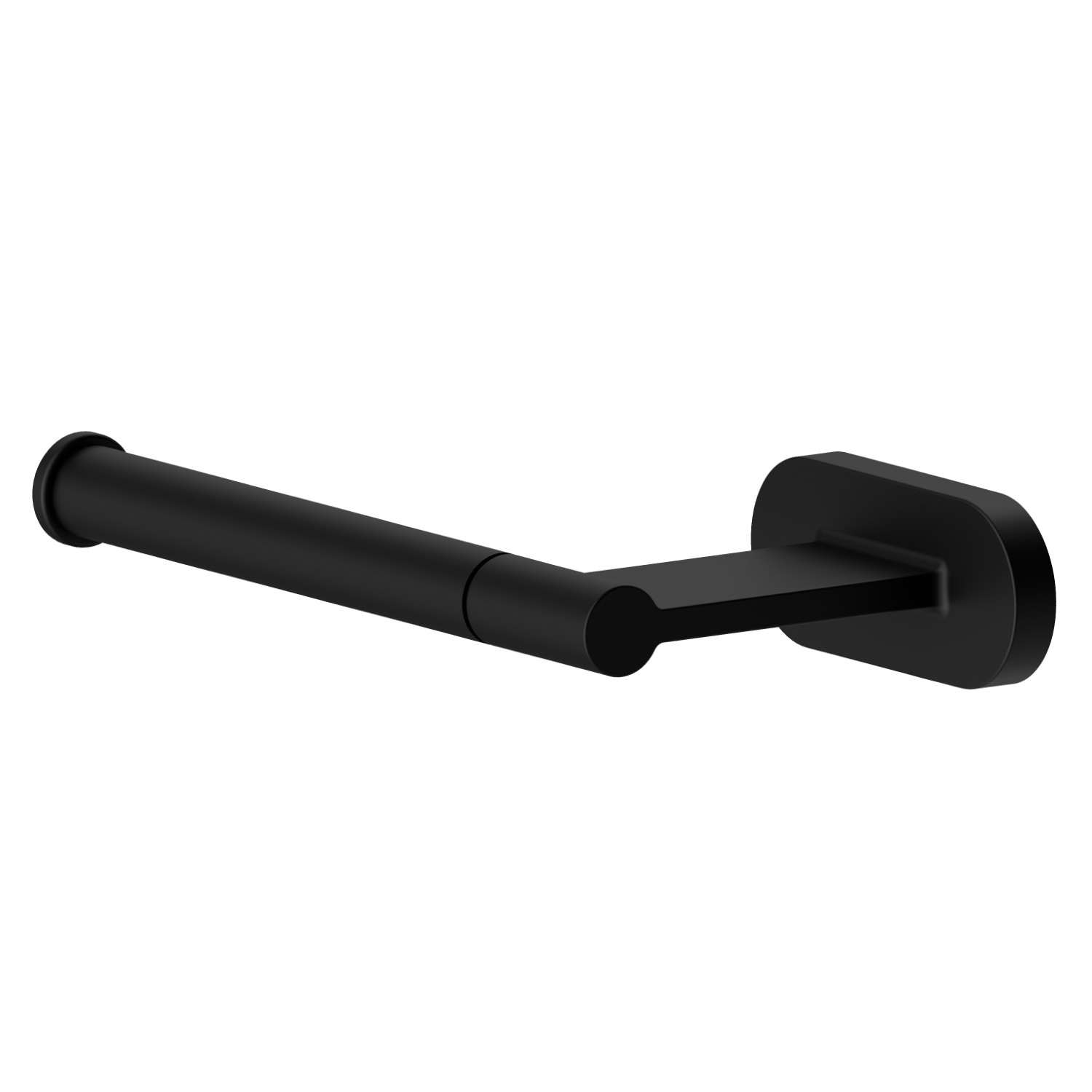 Left-side wall-mounted paper holder - finish Matt Black