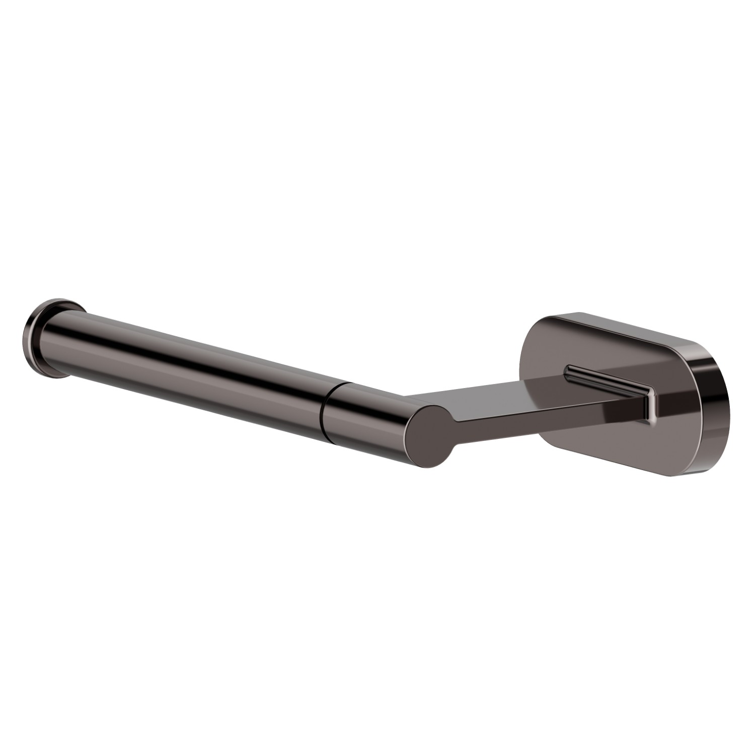 Left-side wall-mounted paper holder - finish PVD Gun Metal