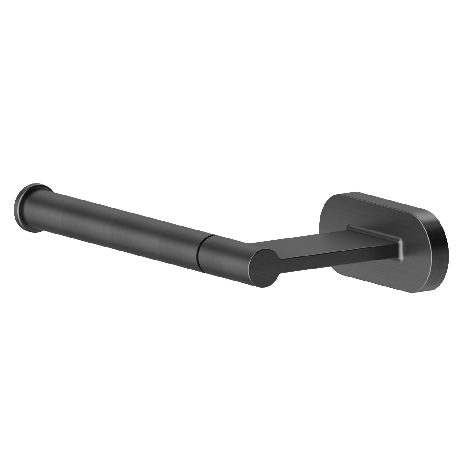 Left-side wall-mounted paper holder - finish PVD Brushed Gun Metal