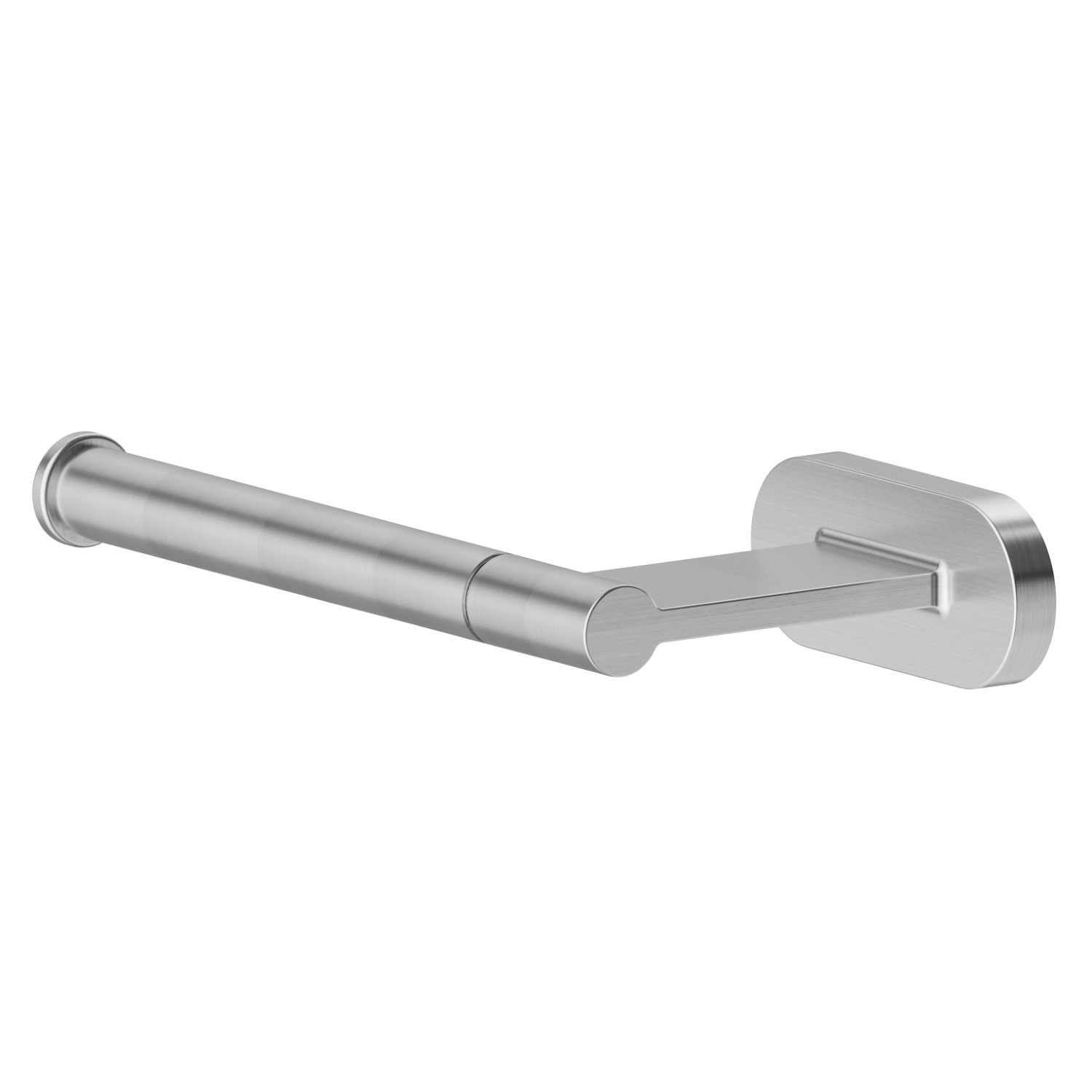 Left-side wall-mounted paper holder - finish PVD Brushed steel