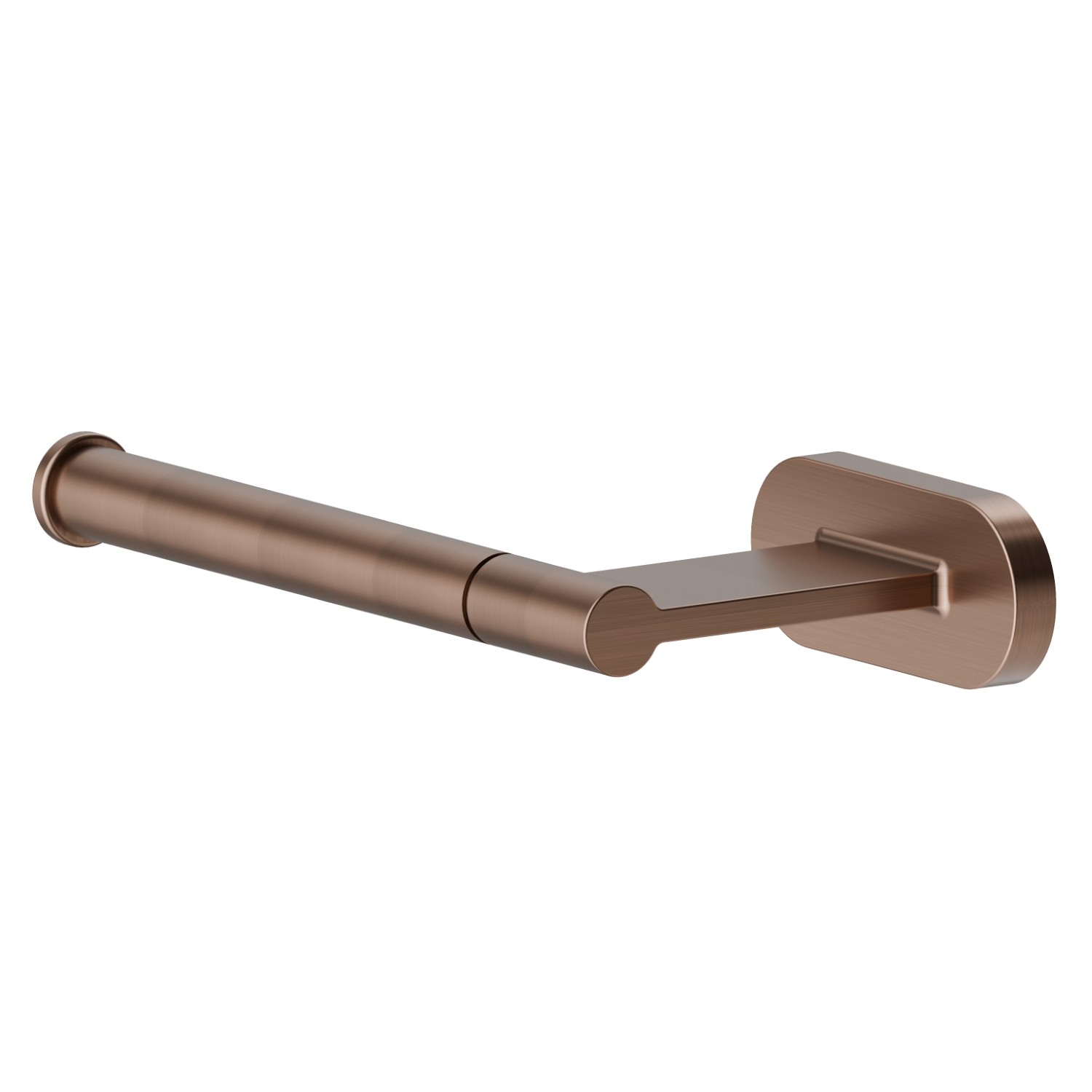 Left-side wall-mounted paper holder - finish PVD Brushed Copper Bronze