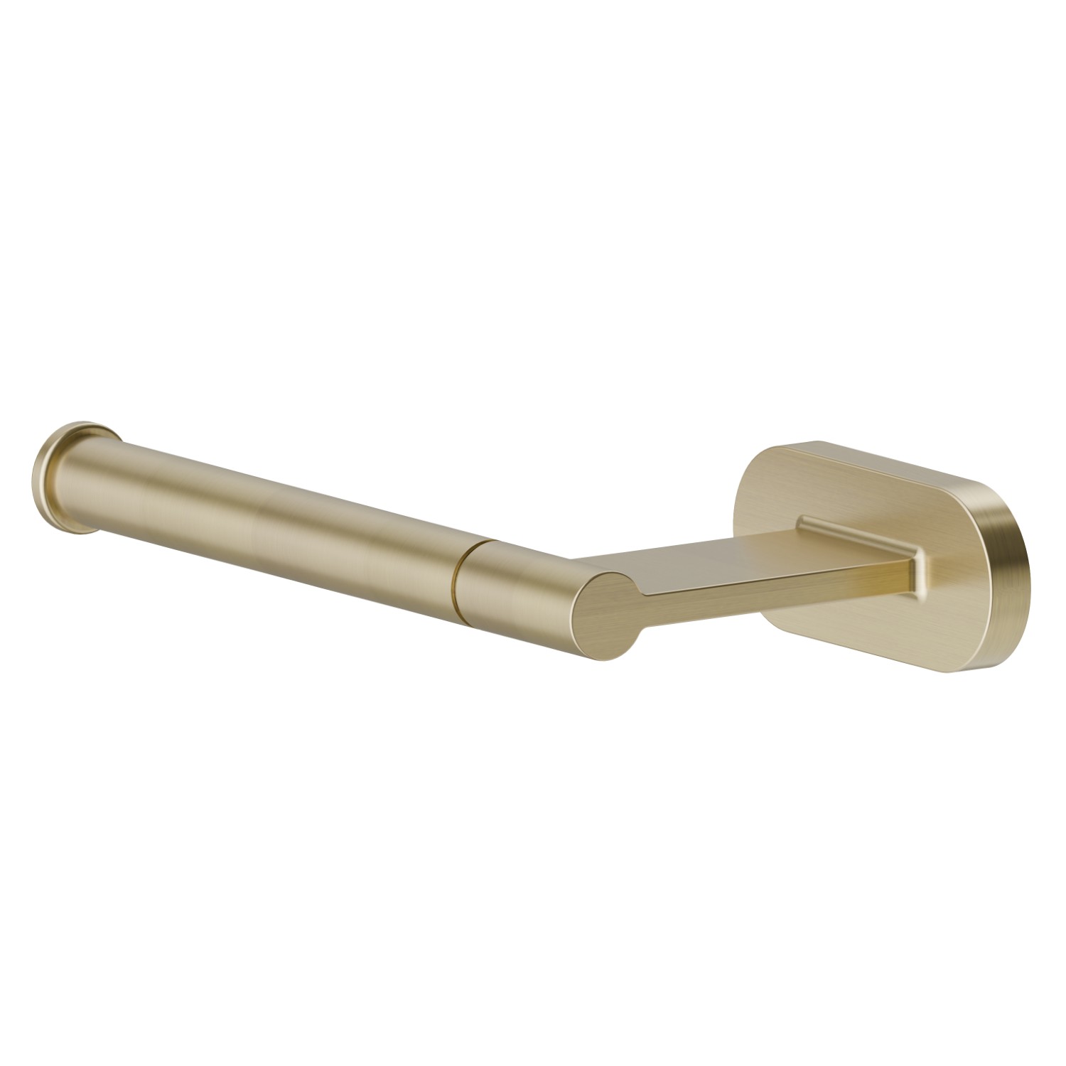 Left-side wall-mounted paper holder - finish PVD Brushed Pale Gold