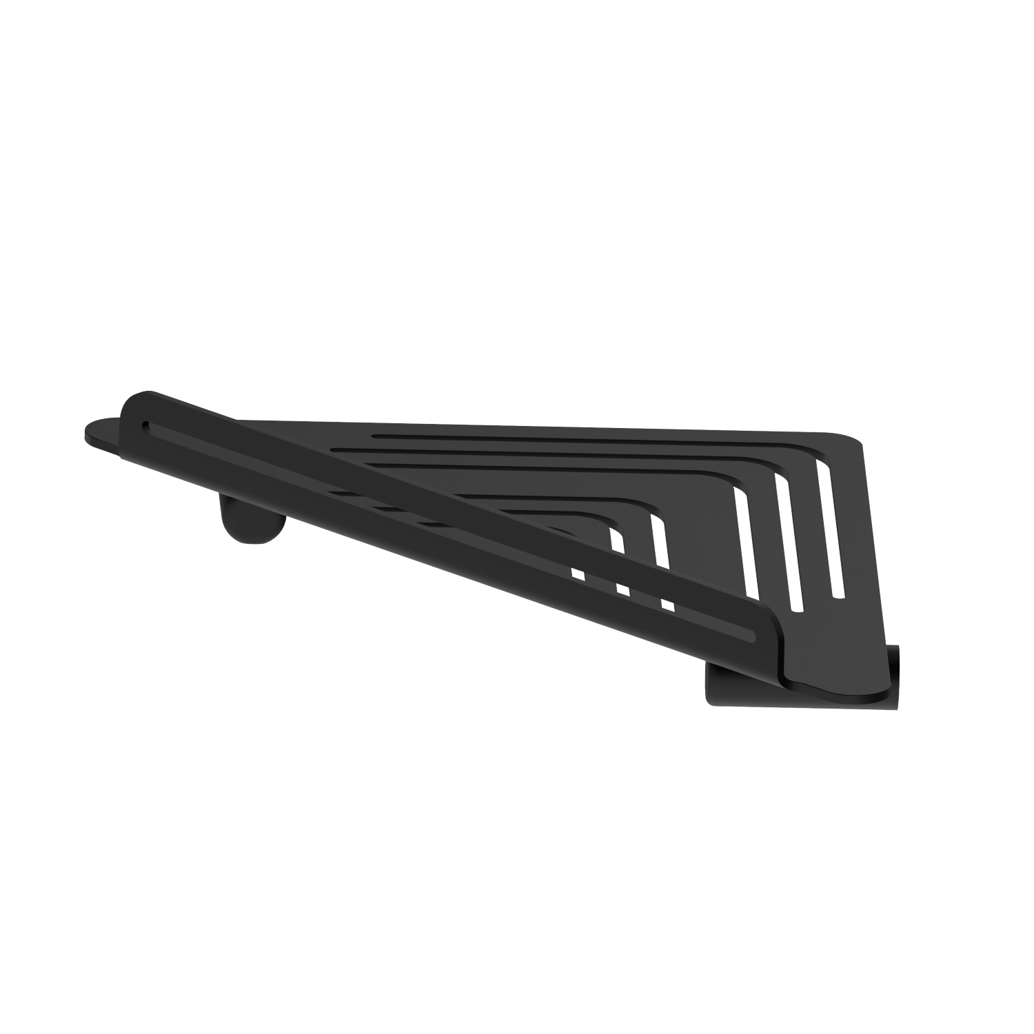 Étagère d’angle murale pour douche - finition Matt Black
