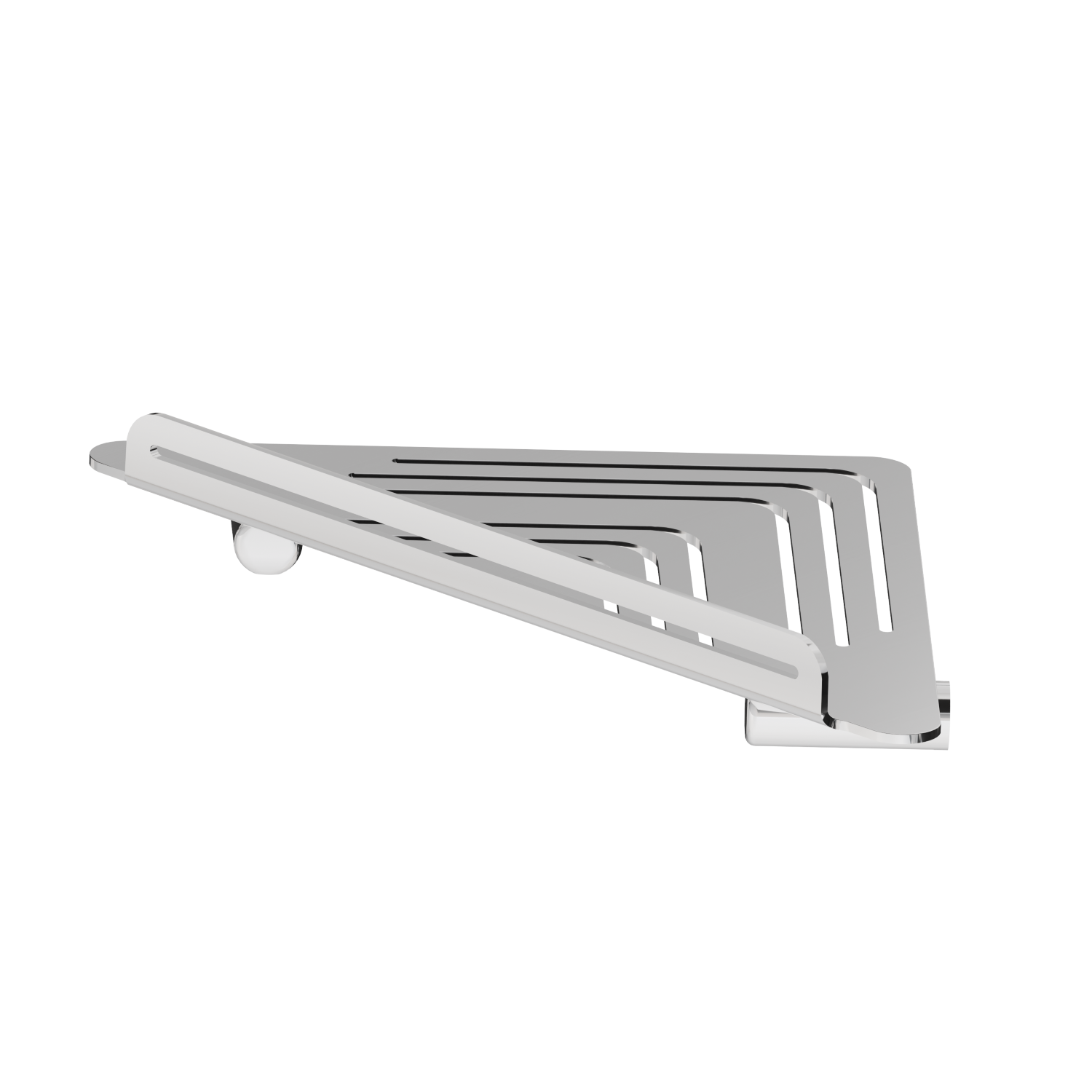 Wall mounted corner shower shelf - finish Chrome