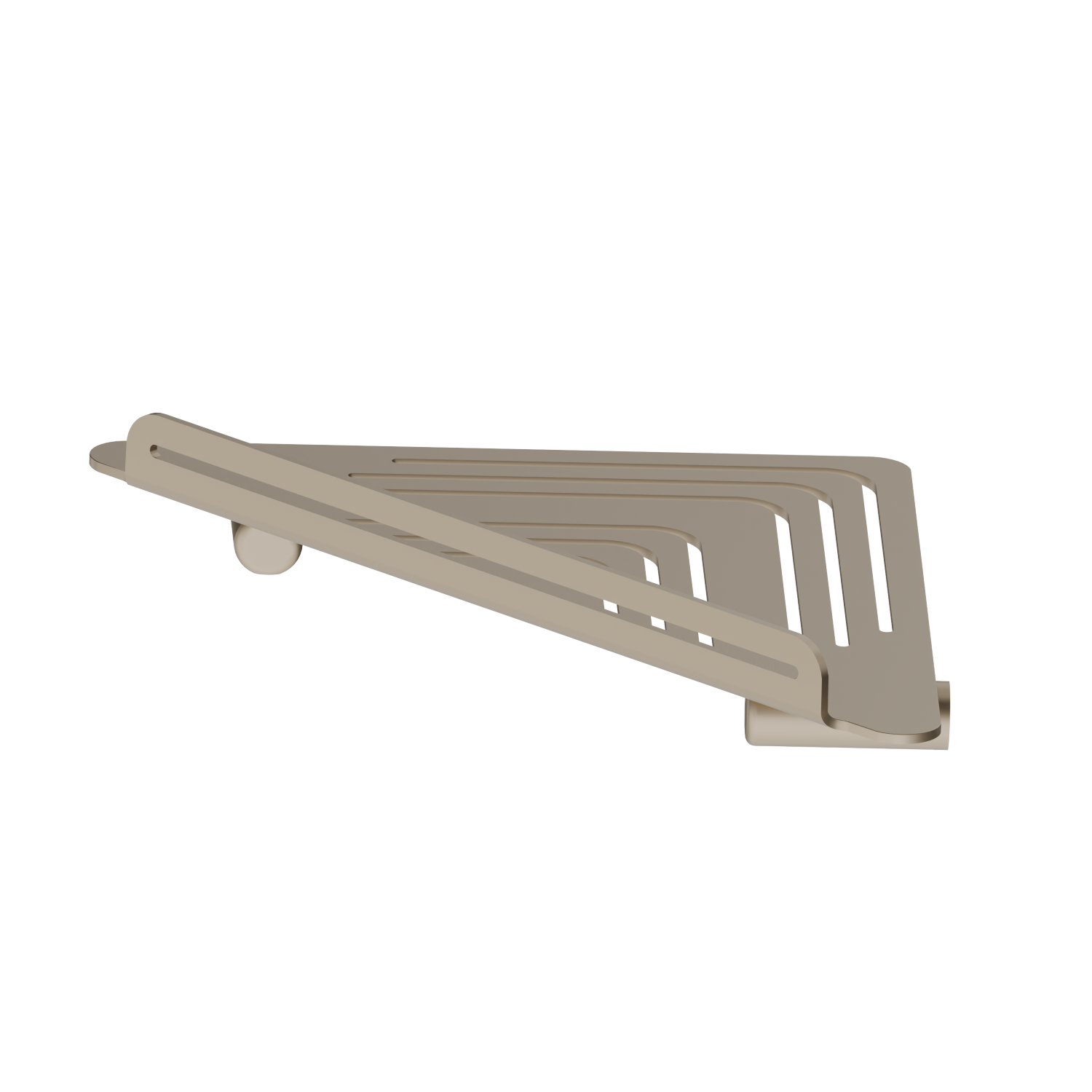 Wall mounted corner shower shelf - finish Gold Satin