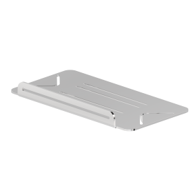 Wall mounted rectangular bath/shower shelf - finish Chrome