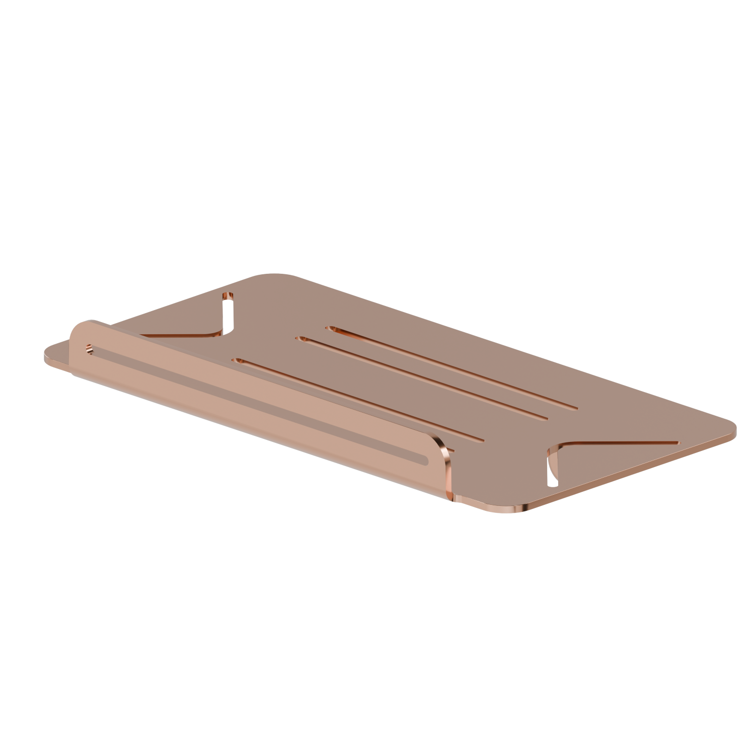 Wall mounted rectangular bath/shower shelf - finish PVD Copper Bronze