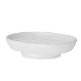 Freestanding soap dish. White ceramic - finish Neutral
