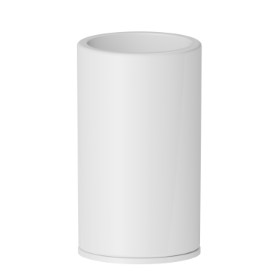 Freestanding tumbler. White ceramic - finish Neutral