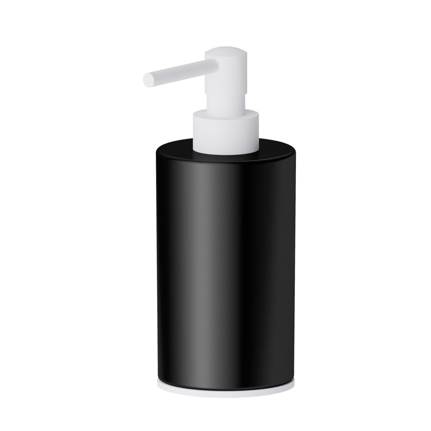 Freestanding soap dispenser. Black ceramic - finish Matt White