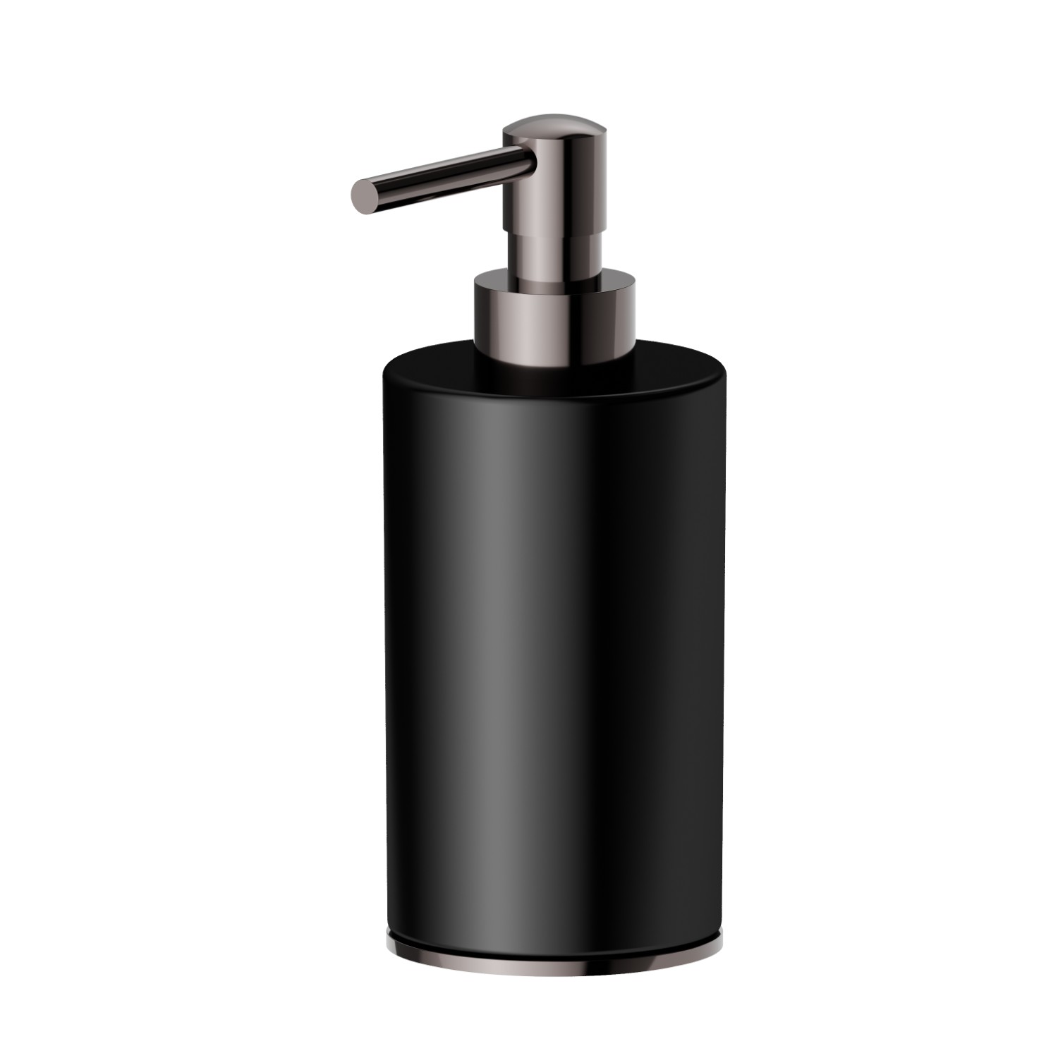 Freestanding soap dispenser. Black ceramic - finish PVD Gun Metal