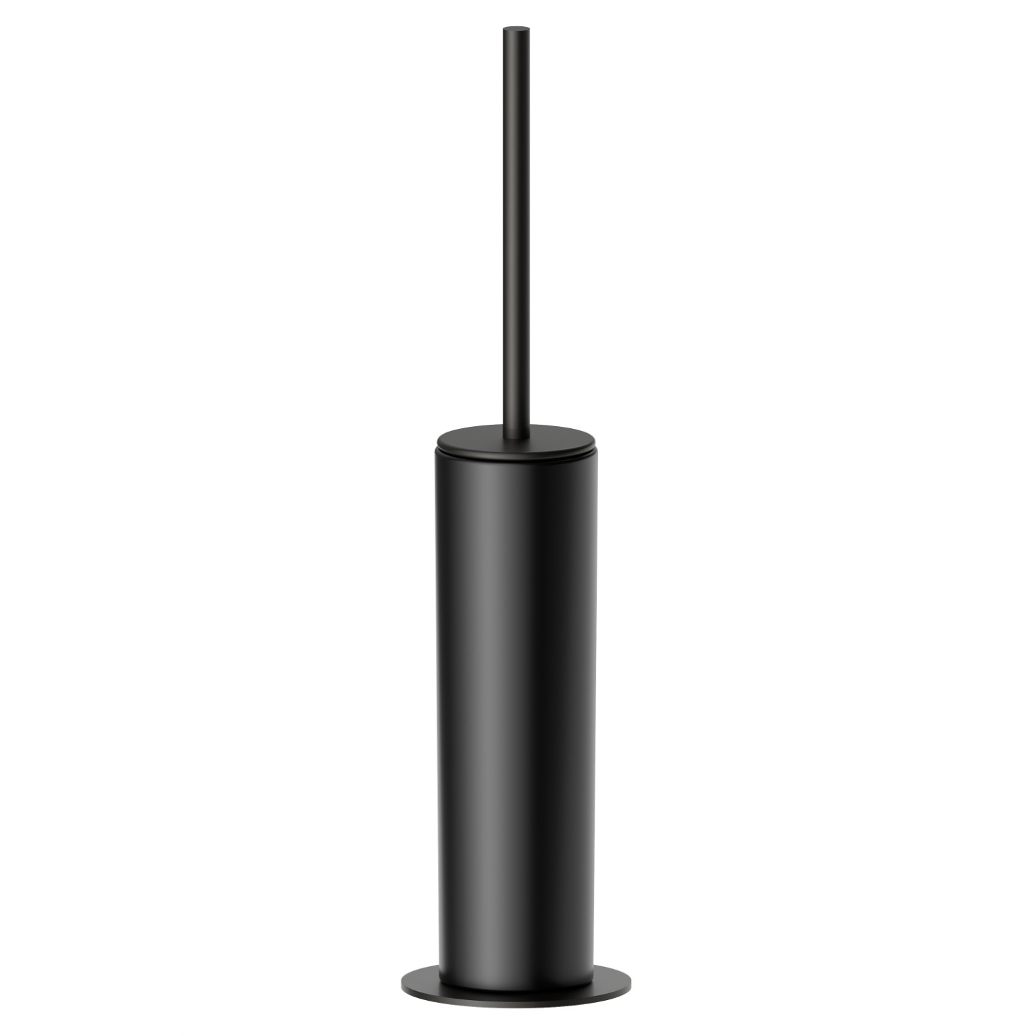 Freistehender WC-Bürstengarnitur mit
Toilettenbürste. Schwarze keramik - oberfläche Carbon Satin