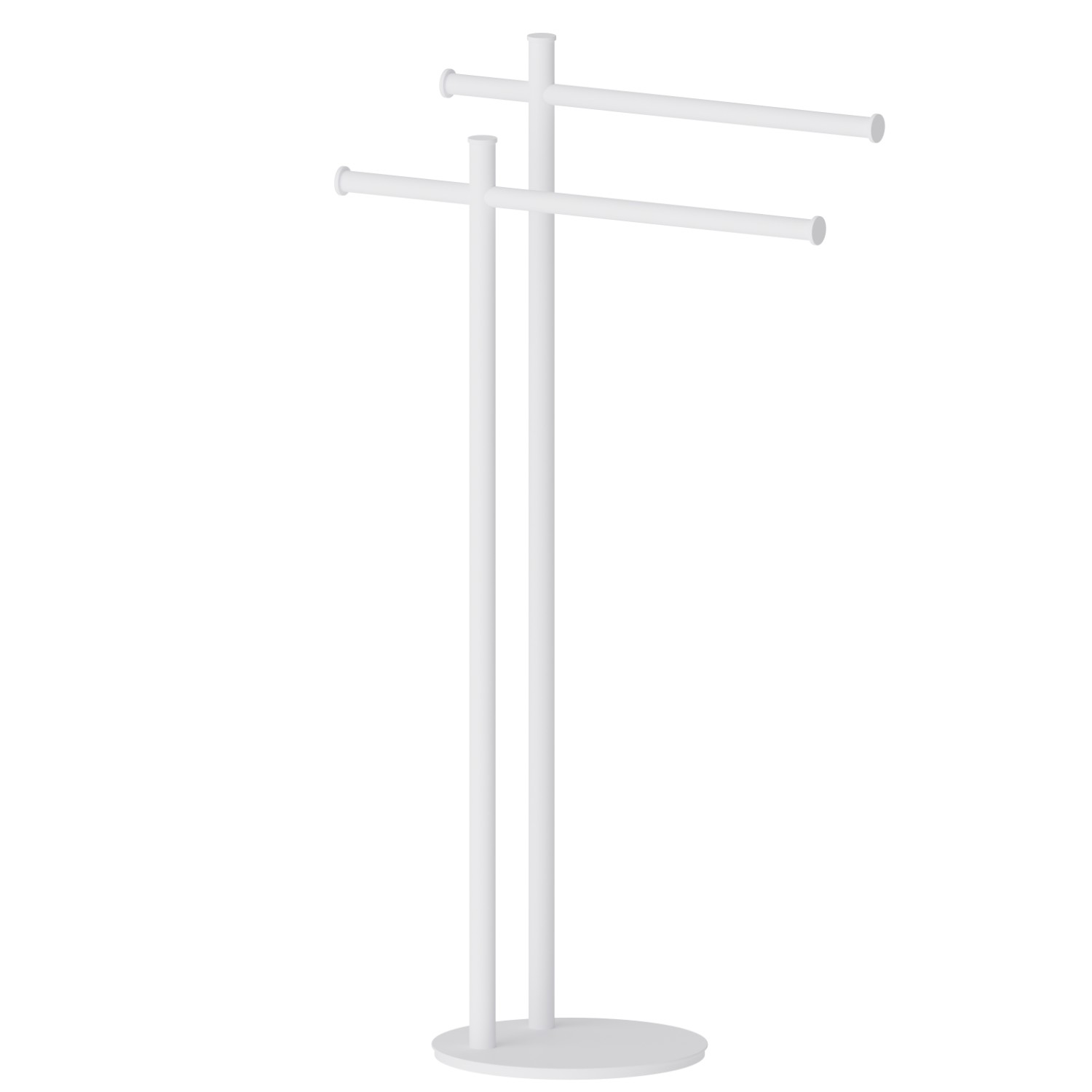 Porte-serviettes sur pied - finition Matt White