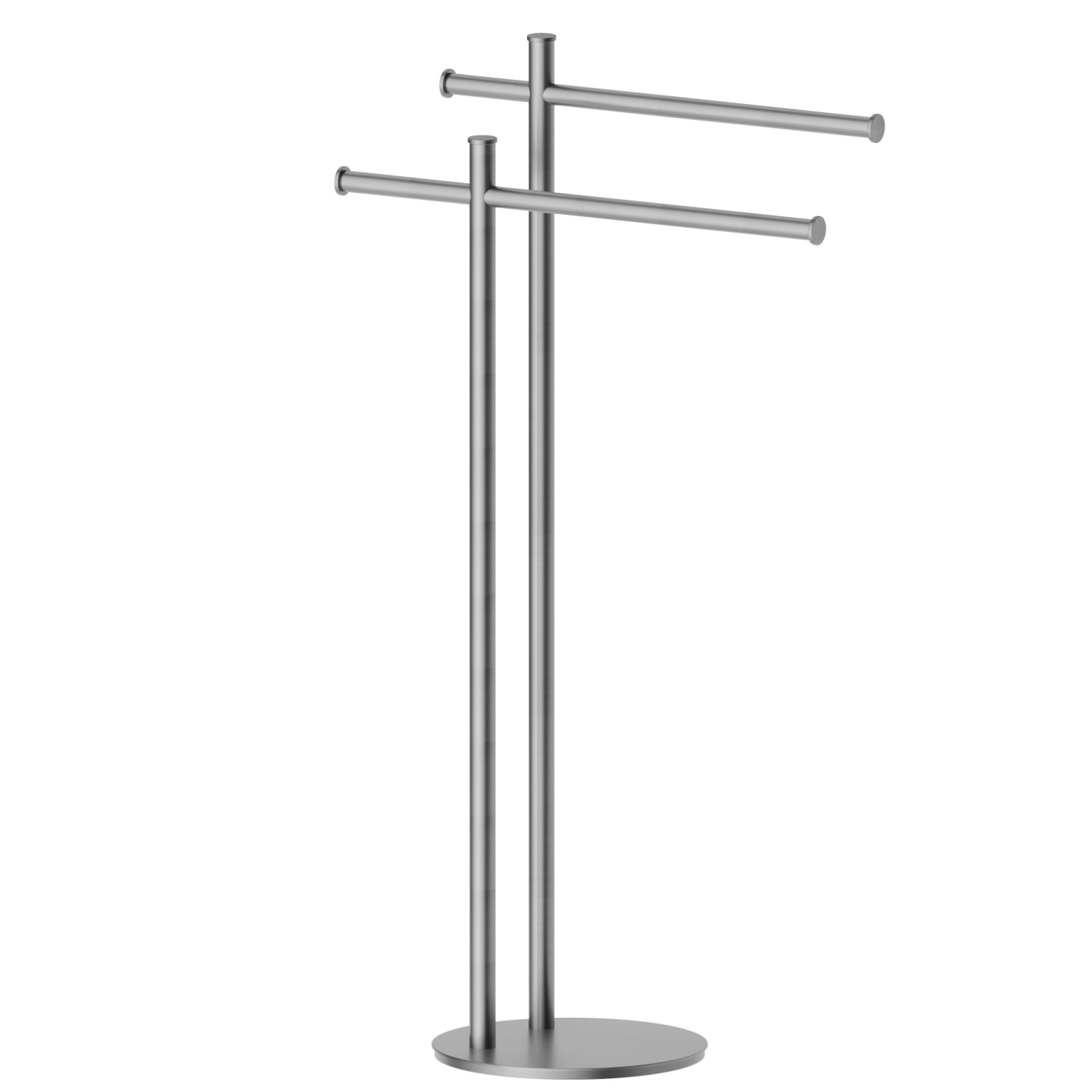 Porte-serviettes sur pied - finition PVD Brushed Gun Metal