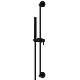 Complete shower set, with brass hand shower, L=150 cm flexible - finish Matt Black