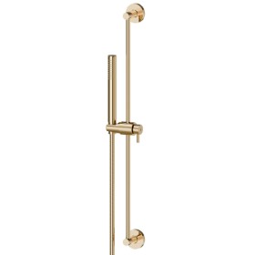 Complete shower set, with brass hand shower, L=150 cm flexible - finish PVD Glossy Gold