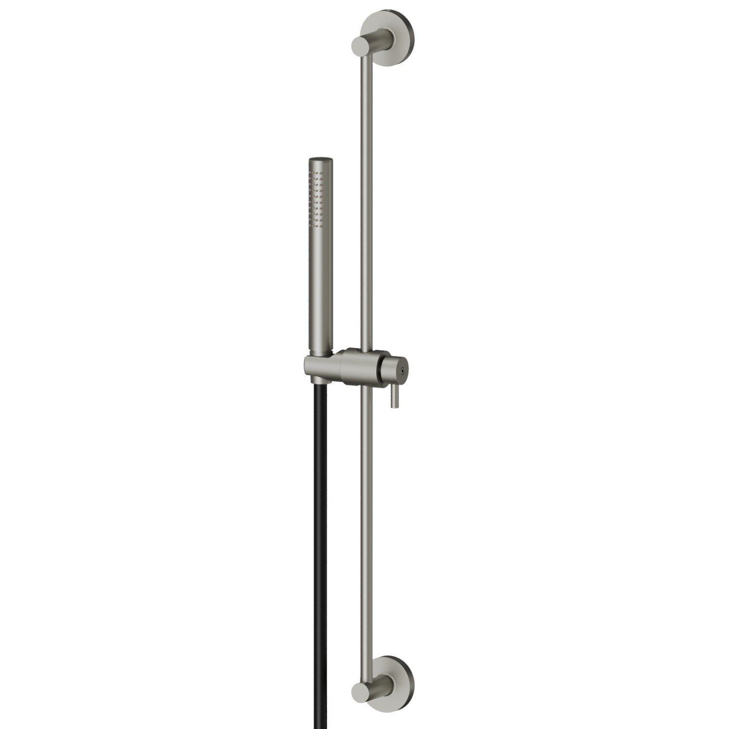 Complete shower set, with brass hand shower, L=150 cm flexible - finish Titanium Satin