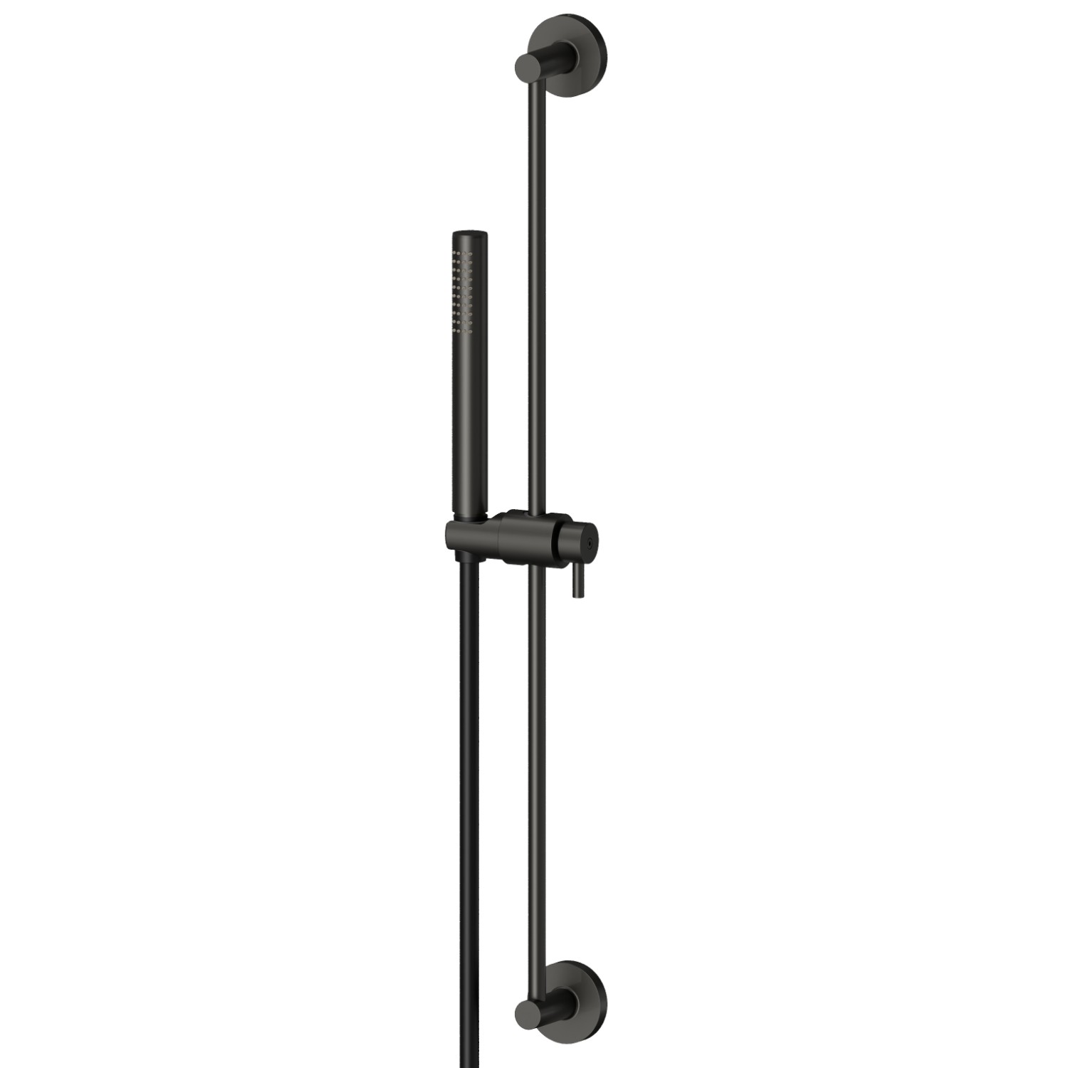 Complete shower set, with brass hand shower, L=150 cm flexible - finish Carbon Satin