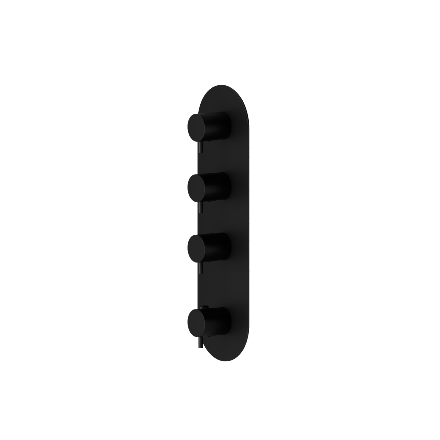 3 ways out concealed thermostatic multifunction selectors. 3/4” connections. External part - finish Matt Black