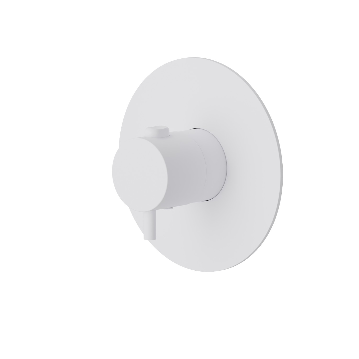 Thermostatic concealed mixer, to combine with a stop valve - finish Matt White