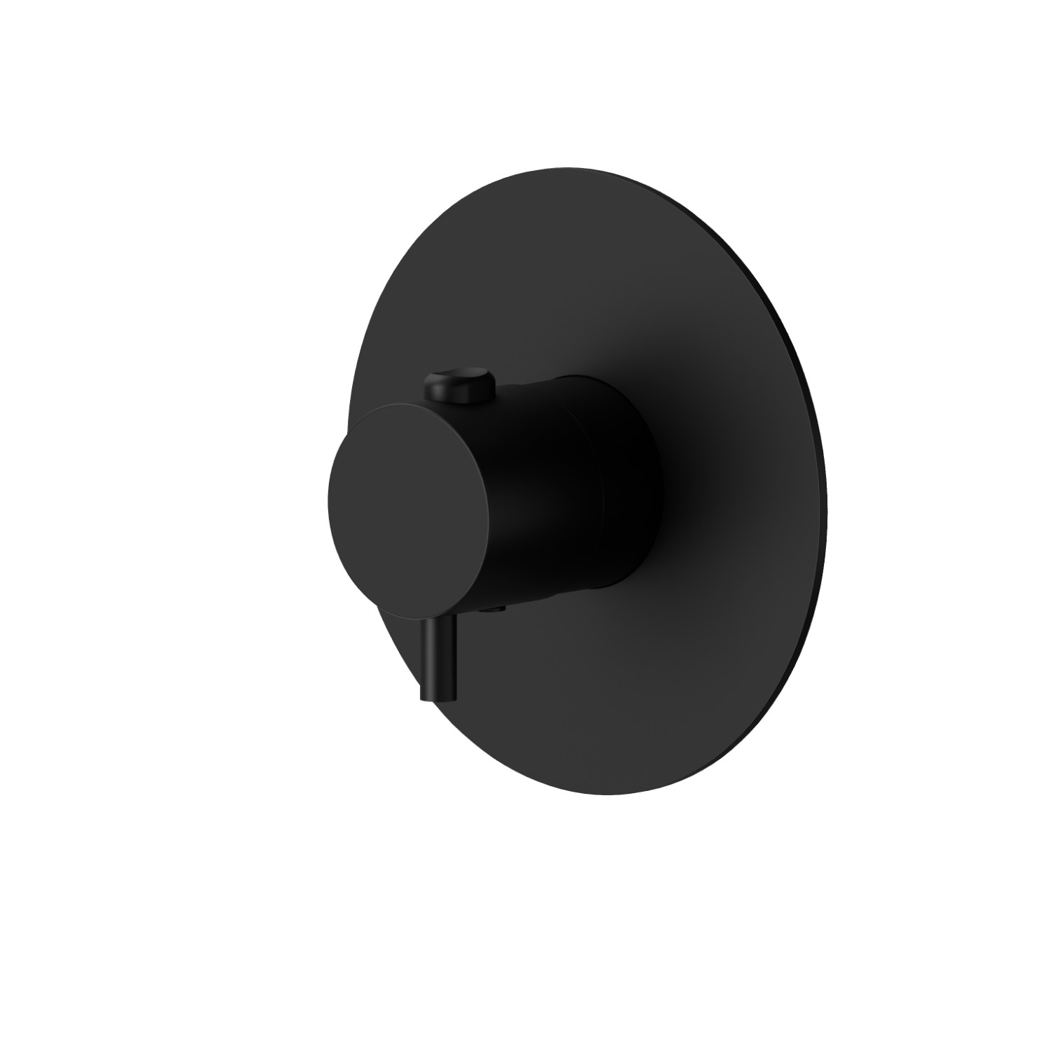 Thermostatic concealed mixer, to combine with a stop valve - finish Matt Black