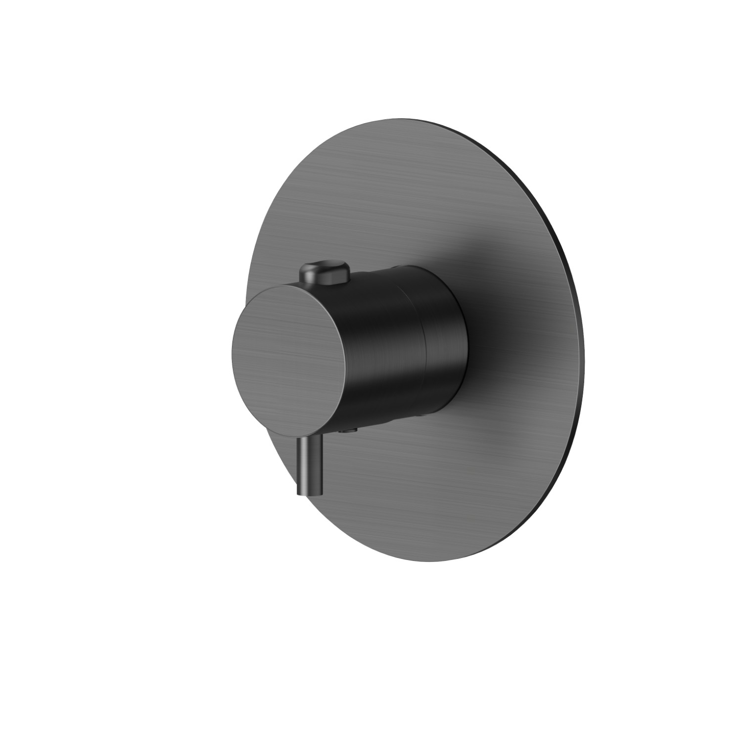 Thermostatic concealed mixer, to combine with a stop valve - finish PVD Brushed Gun Metal
