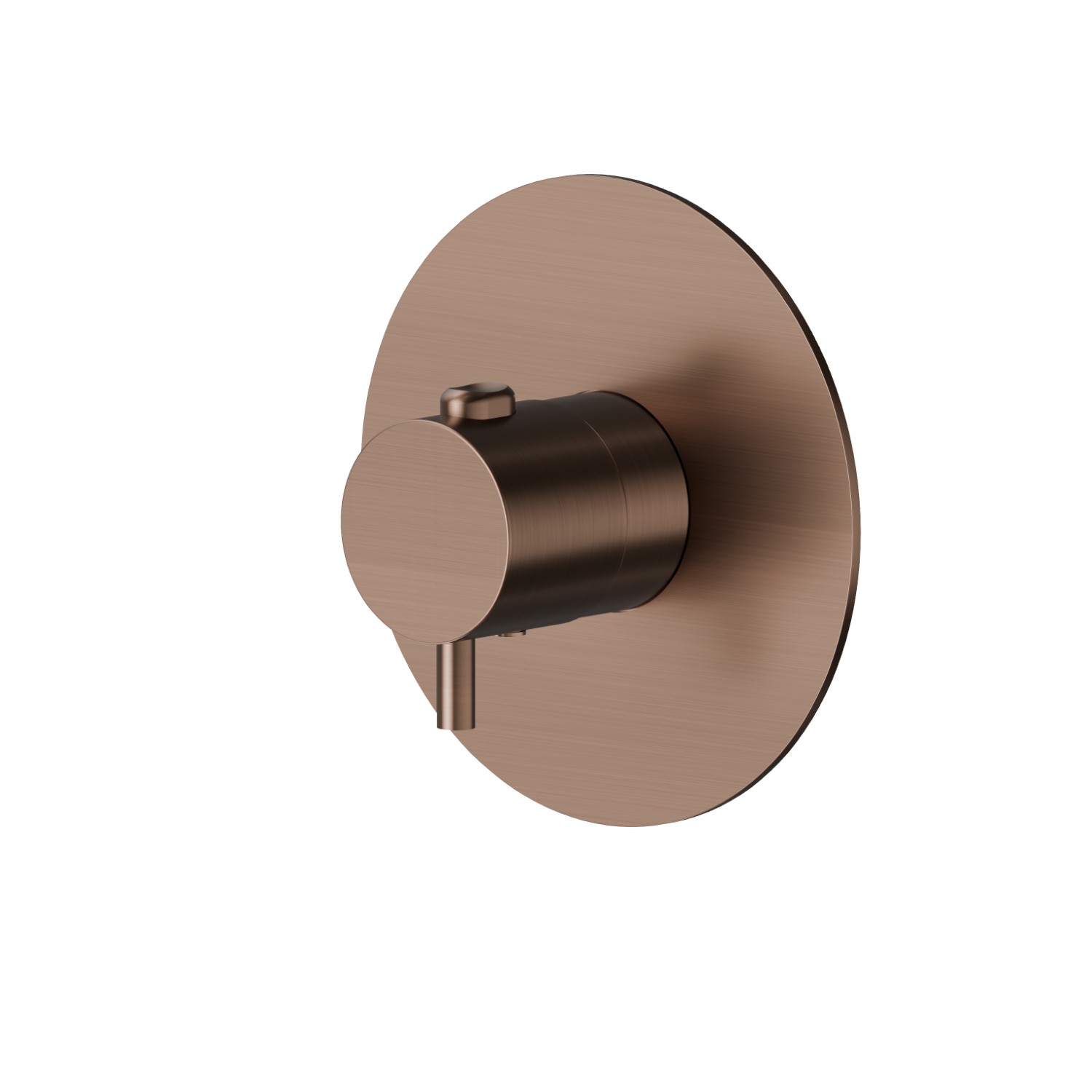 Thermostatic concealed mixer, to combine with a stop valve - finish PVD Brushed Copper Bronze
