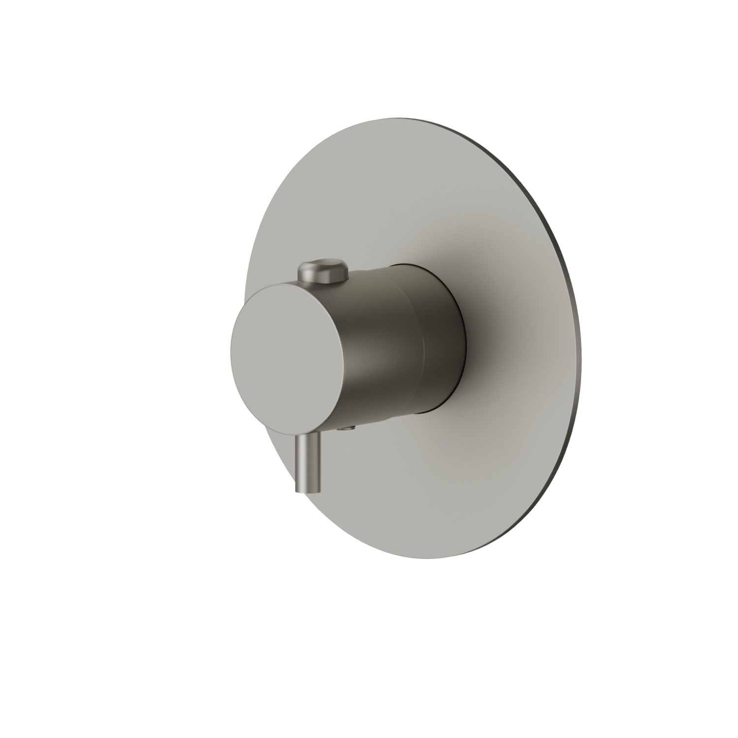 Thermostatic concealed mixer, to combine with a stop valve - finish Titanium Satin