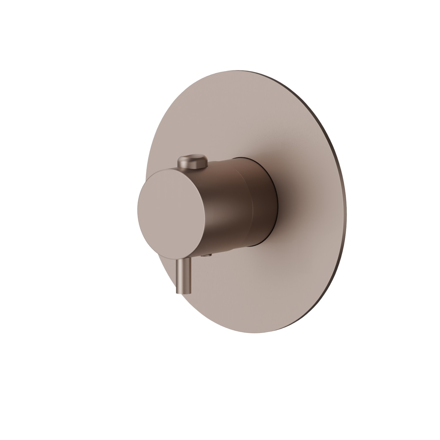 Thermostatic concealed mixer, to combine with a stop valve - finish Copper Glossy