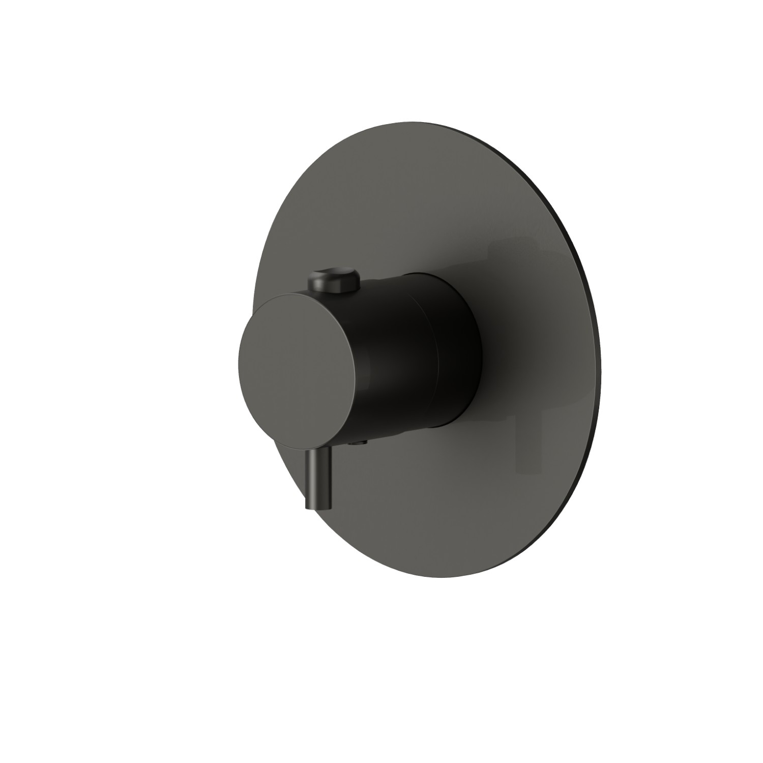 Thermostatic concealed mixer, to combine with a stop valve - finish Carbon Satin