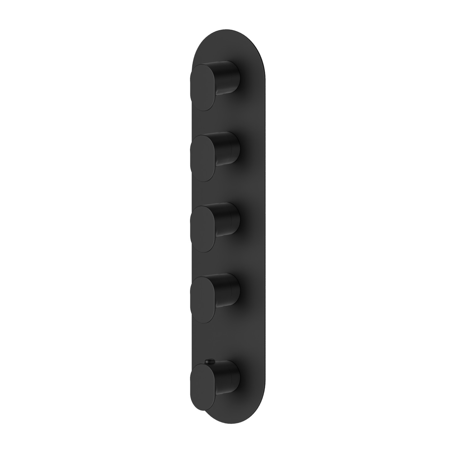 4 ways out concealed thermostatic multifunction selectors. 3/4” connections. External part - finish Matt Black