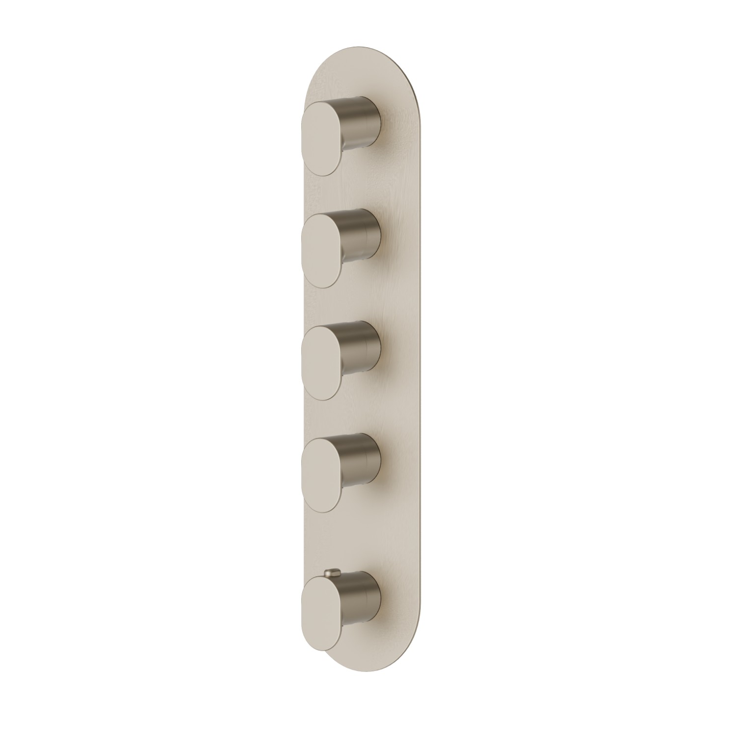 4-wege thermostatischer einbaumischer für multifunktion. 3/4” ein- und ausgänge. Außenteil - oberfläche Gold Satin