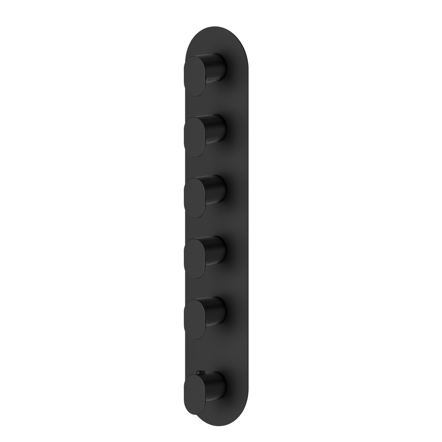 5 ways out concealed thermostatic multifunction selectors. 3/4” connections. External part - finish Matt Black