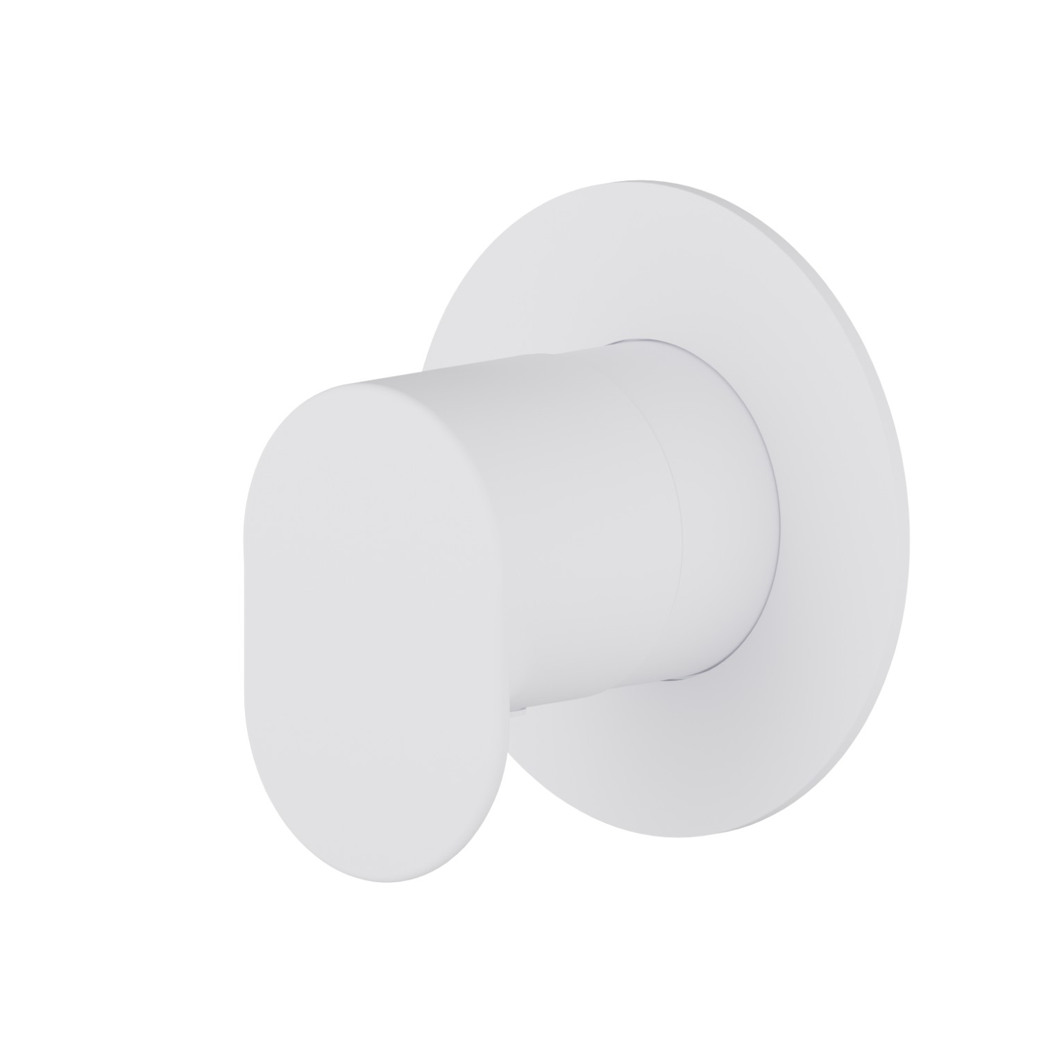 Stop valve. Ø70. External part - finish Matt White